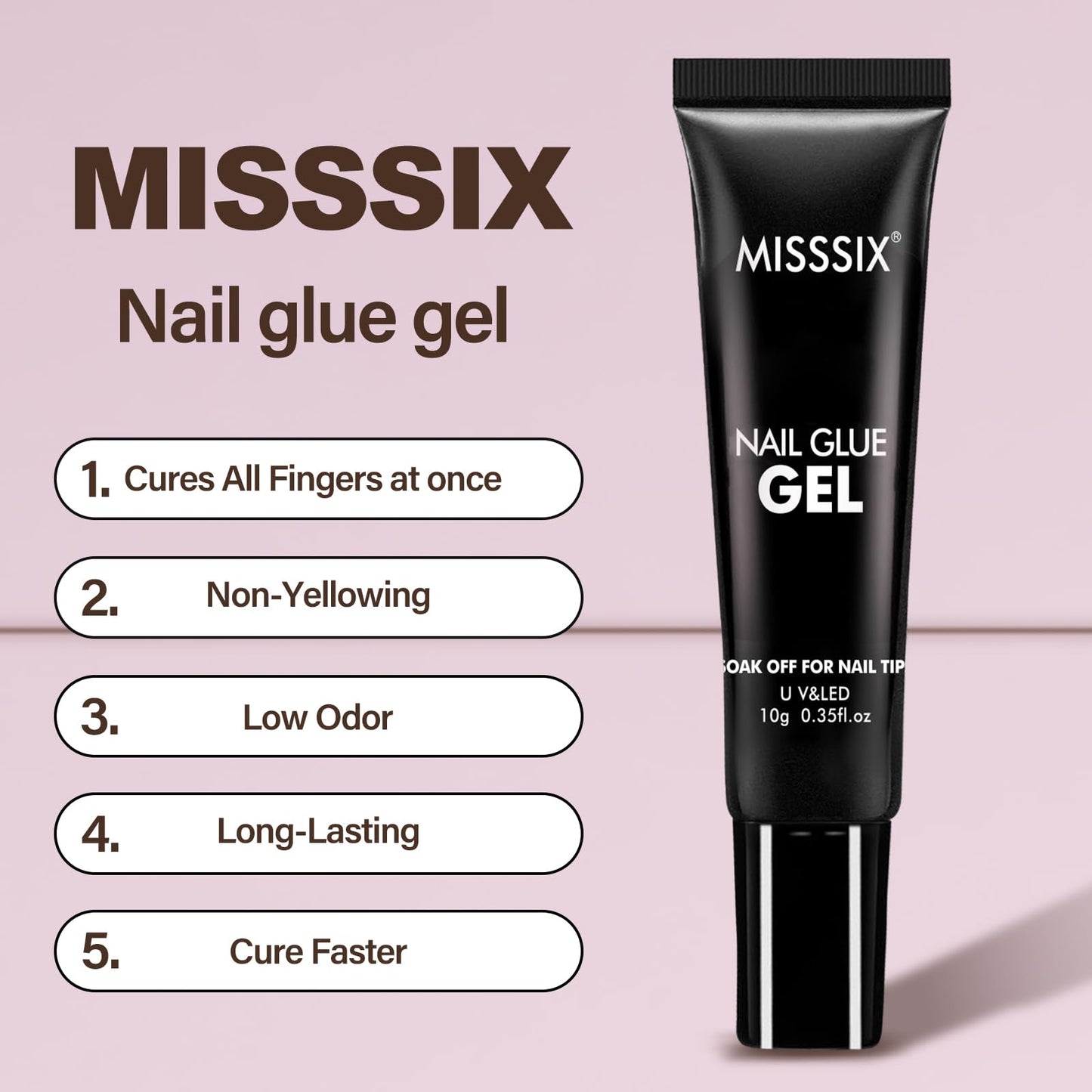 Misssix Extra Short Coffin Gel x Nail Tips Kit, 216Pcs Pre Etched Clear Fake Nails, Full Cover False Nail Gel Glue and Portable Mini U V Nail Lamp for Women 12 Sizes