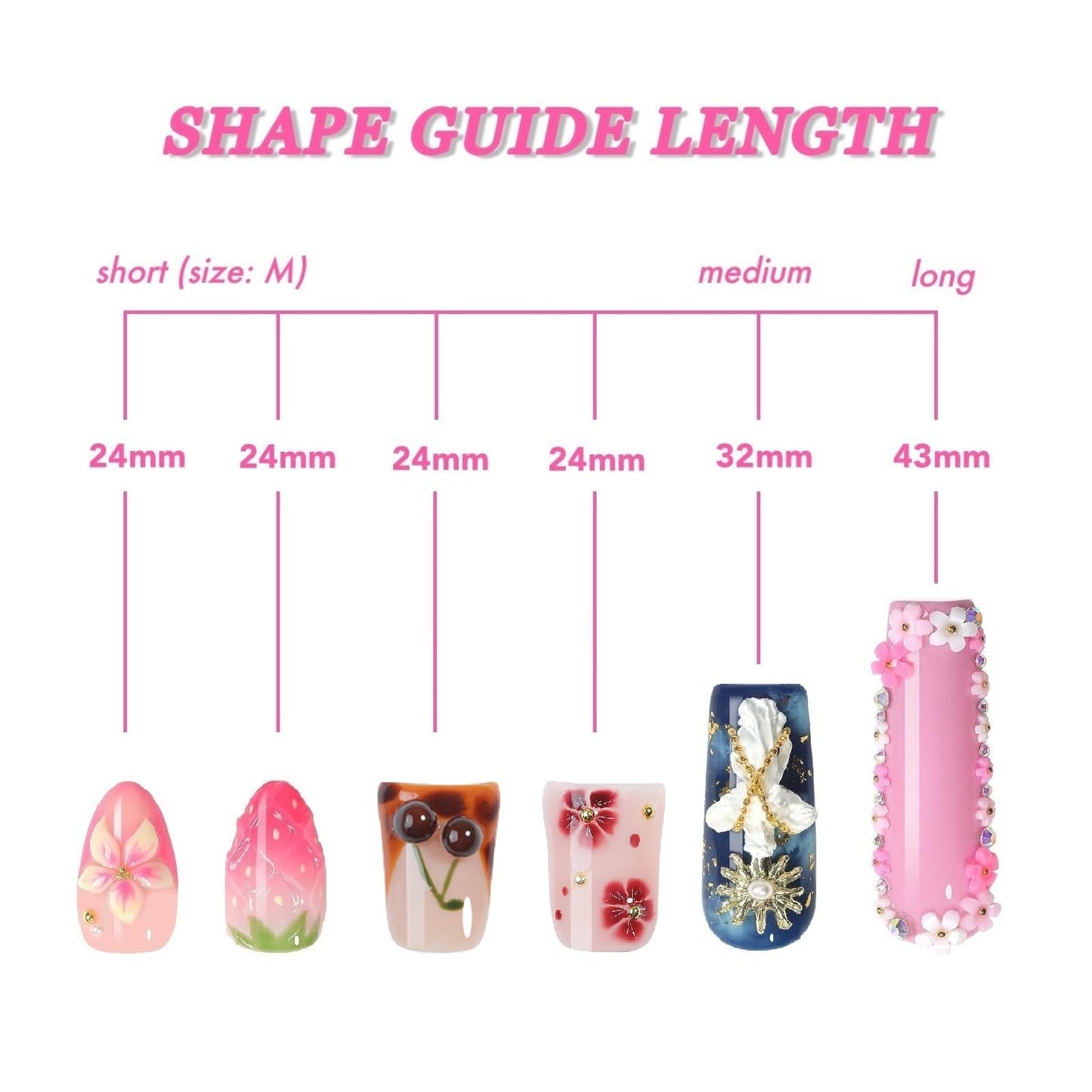 Cherry Duck Press on Nails 10pcs, Handmade Tortoise Shell Floral Nail Art, Glossy Nude Brown Fake Nails with 3D Flower and Gold Charms for Women – Appife