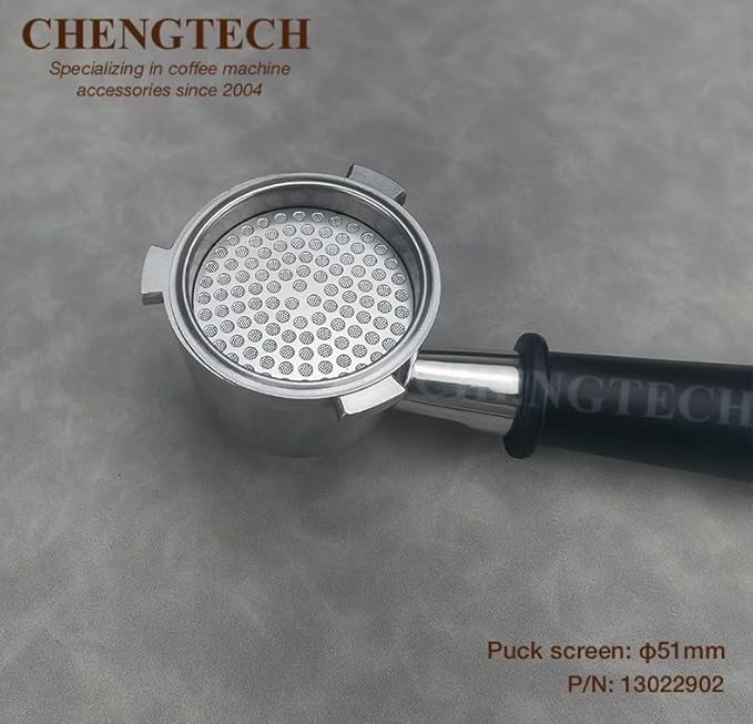 Stainless Steel Espresso Puck Screen for 51mm Espresso Portafilter Filter Basket Compatible with DLG EC885/9155/9255/9355/9555/9665/9865, SMEG & EUPA Coffee Machine