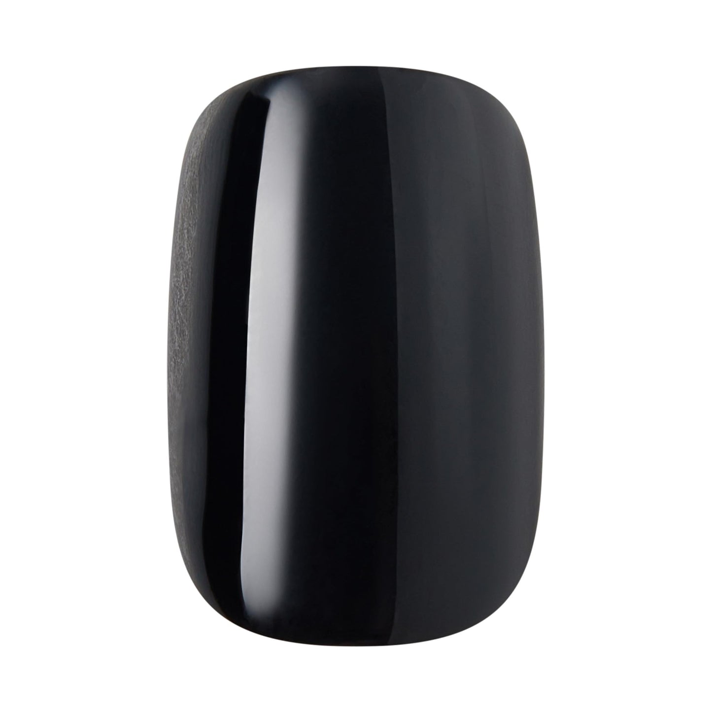 Kiss Core, Press On Nails, Nail glue included, 'Photogenic', Black, Short Size, Squoval Shape, Includes 32 Nails, 2g Glue, 1 Manicure Stick, 1 Mini File