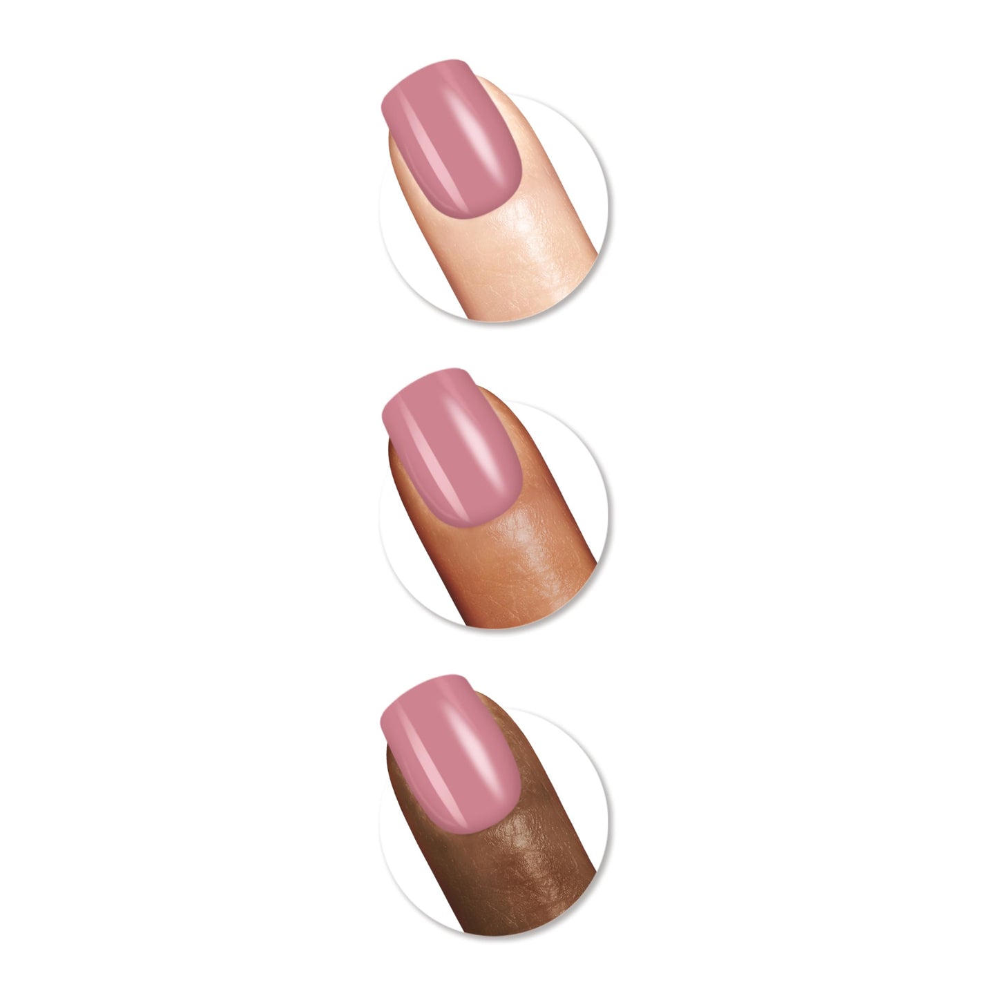 Sally Hansen Salon Effects® Perfect Manicure, Pink Clay, Press On Nails, Square Shaped, Non-Damaging Adhesive Tabs, File, and Alcohol Pad Included (Pack of 2)