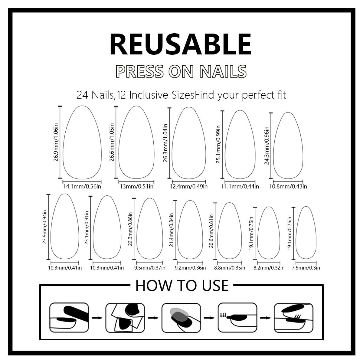 Christmas Press On Nails Medium Almond Fake Nails Snowflake With Plaid Design French Tip False Nails Full Cover Xmas Acrylic Glue On Nail Winter Stick On Nail For Women Manicure Art 24pcs