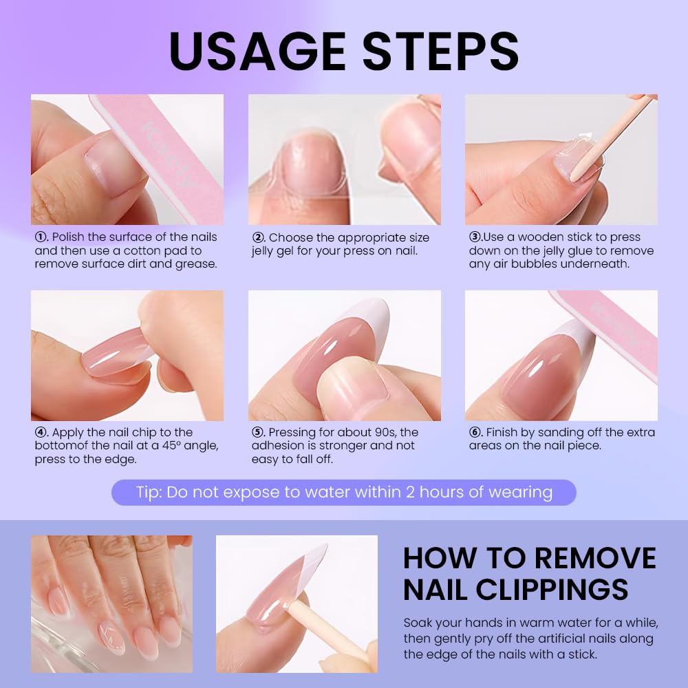 evpct Dark Coffee Glossy Squoval Short Press on Nails for Women, Coffee Extra Short Squoval No Glue Stick on Nails with Kit, Reusable Full Cover Soft Press on Fake Nail Salon-quality Perfectly Fit