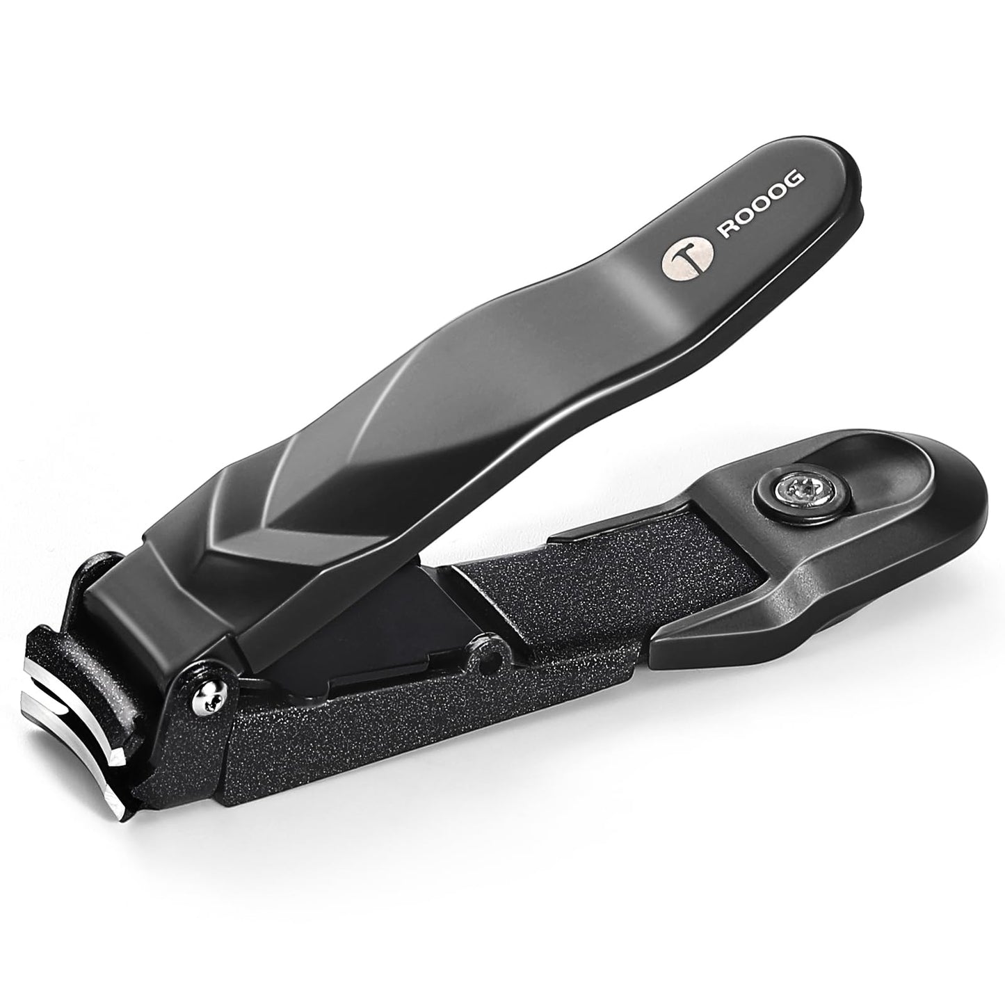 No Mess Nail Clippers with Catcher - Professional Heavy Duty Clippers for Men and Women, Ultra Sharp Fingernail & Toenail Clippers for Gifts, Travel, Clip Anywhere (Anti-Splash Design)