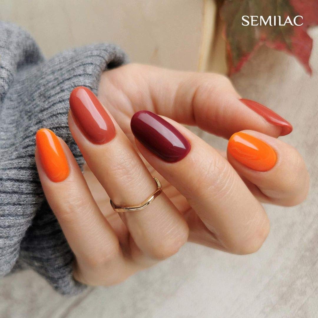 Vishine 12 Pcs Gel Nail Polish Kit, Orange Yellow Red Purple Gel Nail Polish Set Colors Collection Soak off LED Nail Lamp Base Top Coat & Matte Top Coat Gel Nail Kit 8ml