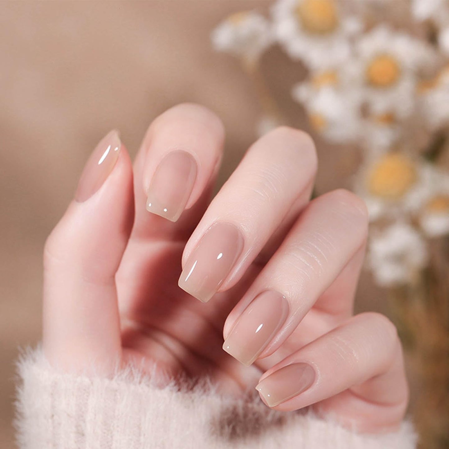 Nail Polish Strips - Solid Color, DANNEASY 24 Sheets Adhesive Nail Polish Stickers Full Nail Wraps Gel Sticker Nails for Women Girls Nail Art Supplies with 1Pc File, Cuticle Stick