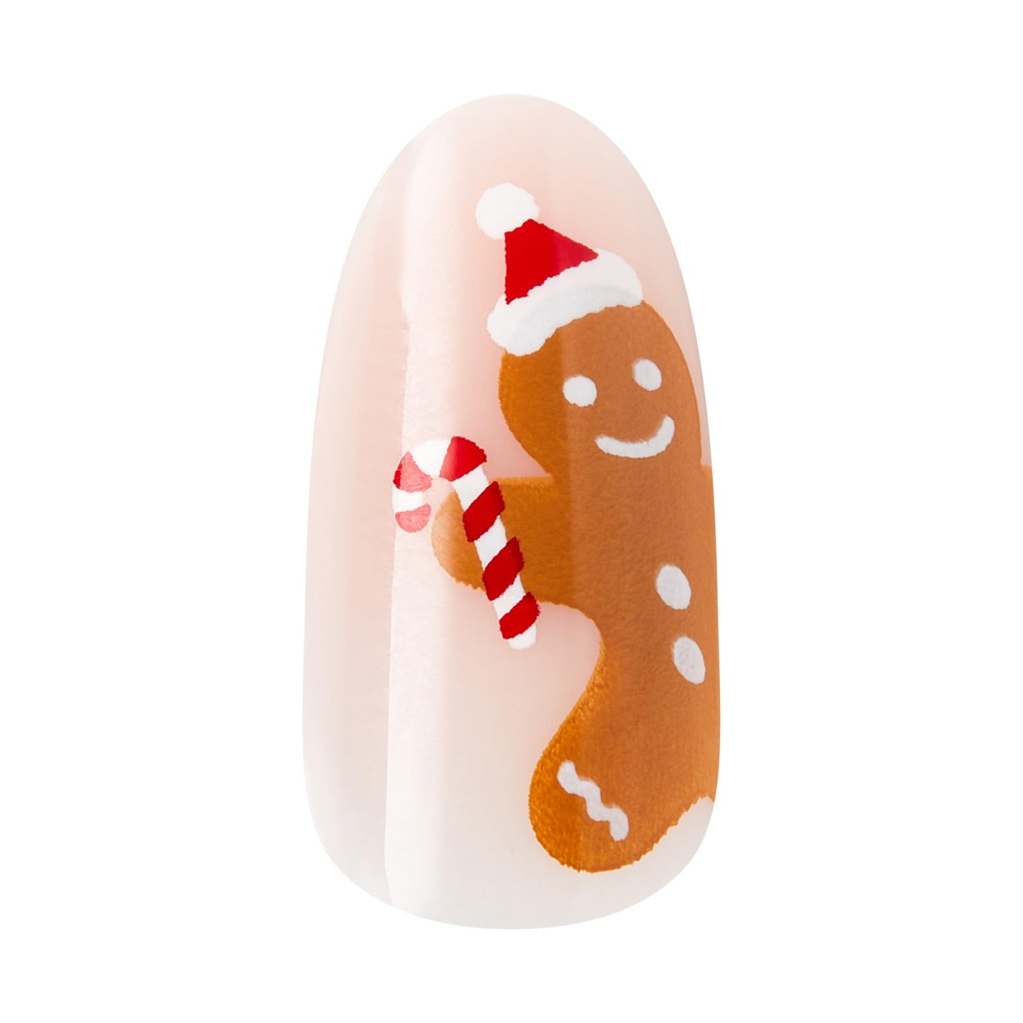 KISS Voguish Fantasy Holiday Press On Nails, ‘Holly Nights’, Brown, Medium Oval, No Damage To Natural Nails, Pink Gel Nail Glue (2g), Mini Nail File, Manicure Stick, & 28 Fake Nails