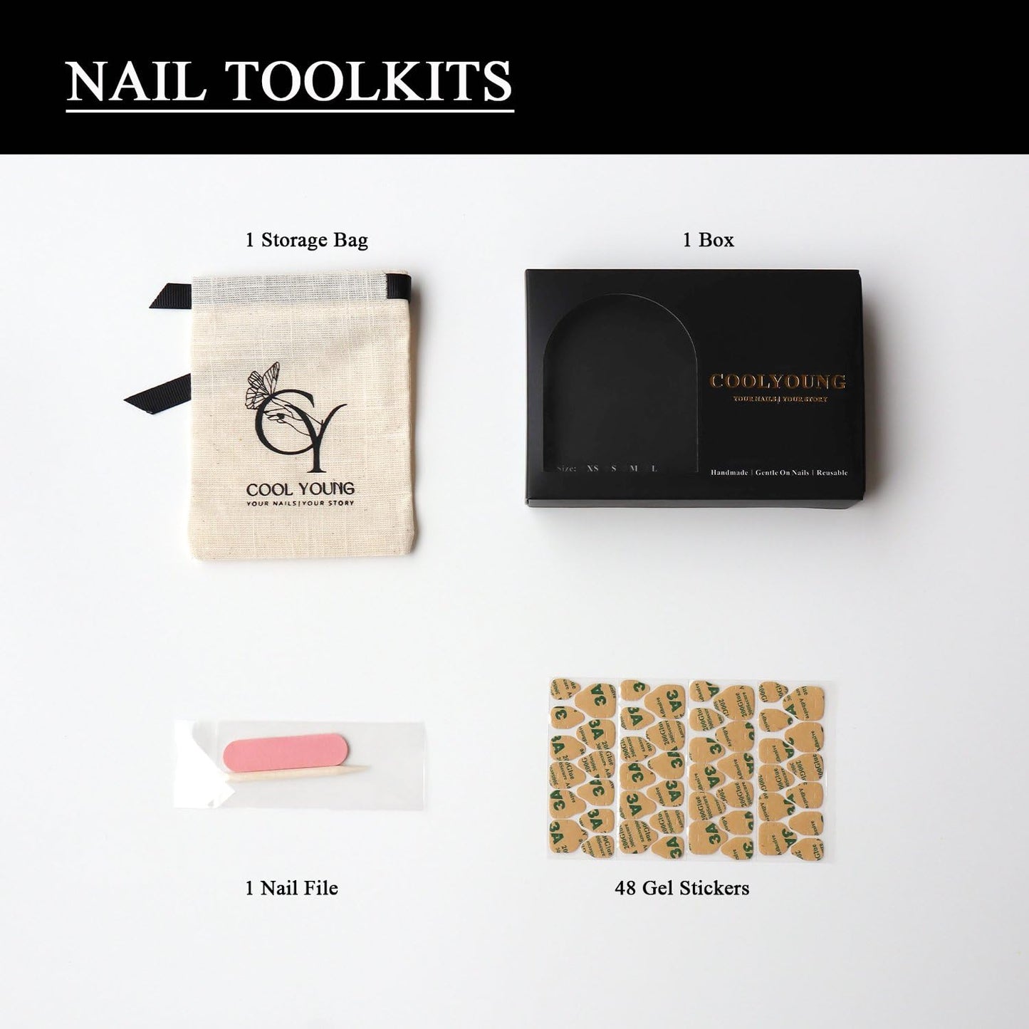 Hand Painted Press On Nails Short Handmade Square Fake Nails Vacation Nails Fake Nails With Designs Ombre 3D Nails Ladies Gifts COOLYOUNG False Nails, 10 PCS, Size L