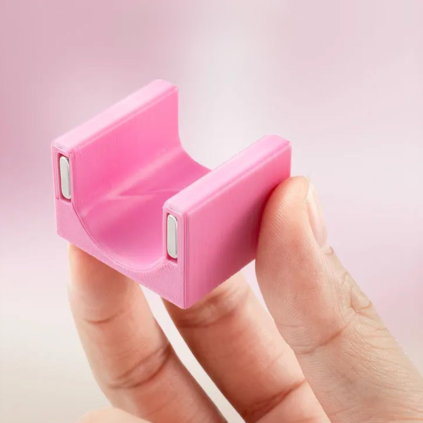 YECIRALA 2 Pcs Nail Art Cat Eye Magnets For Nails, 3 In 1 Pink Nail Magnet Pen And 5D Automatic Strong Magnet Tool For Cat Eye Designs Magnets, Heart, Lines & Wide Light Gel Nail Polish Magnet