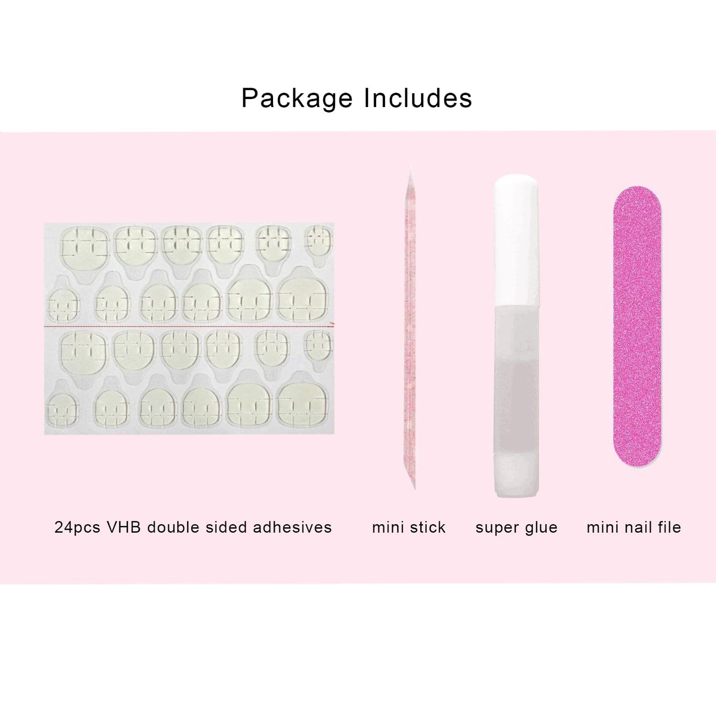 24 Pcs Y2K 3D Press on Nails Almond Shape Pink Fake Nails with Flower Nail Charms 3D Bow Almond Shape False Nail Full Cover