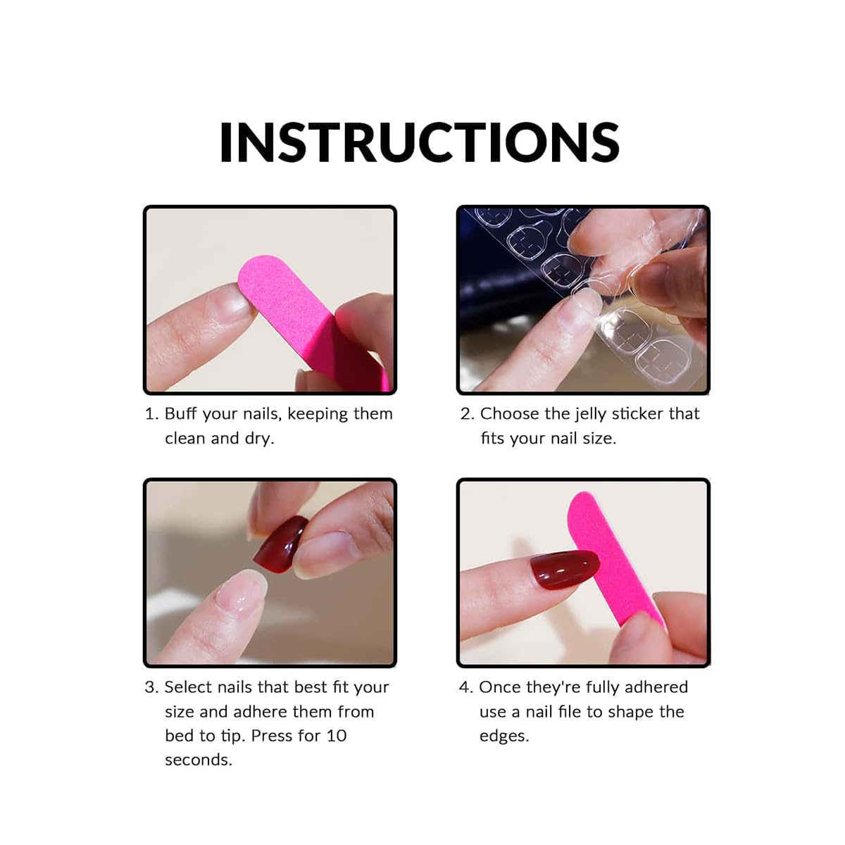 24Pcs Pink Coffin Nails Press on Nails Long Coffin Fake Nail with 3D Heart Pearl Star Charms Design Nail Art Gems Diamond Pink Acrylic Nail Art Supply Full Cover Stick on Nails Art for Women