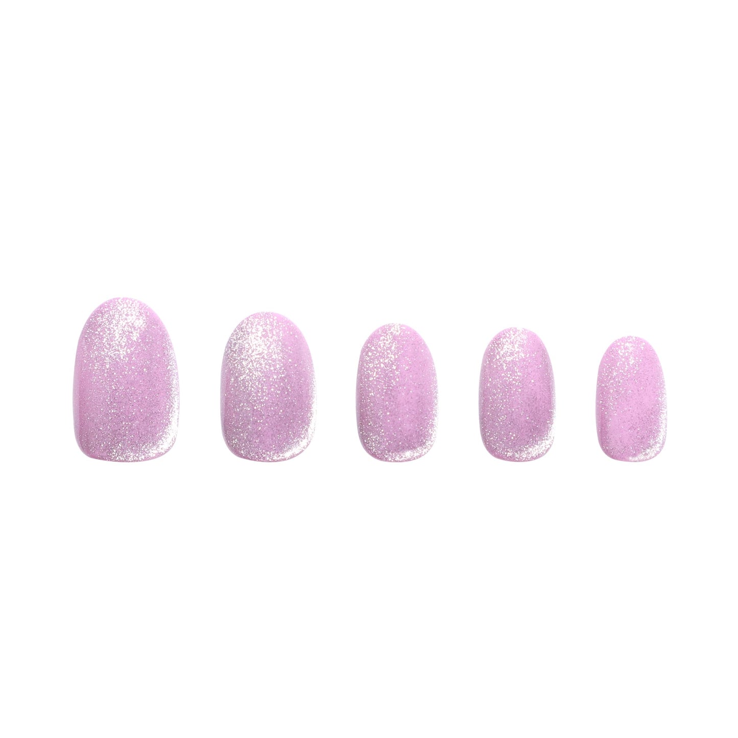 PaintLab Press On Nails Kit for Women – Lavender Fairy Cat Eye Oval Fake Nails, 30 Nails in 15 Sizes with Glue, Reusable Salon Quality Press On Nails