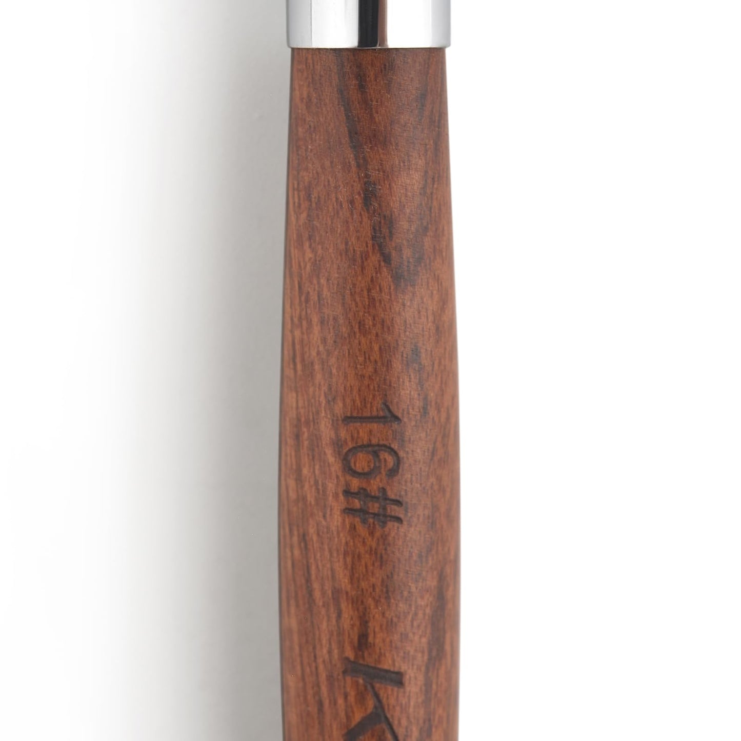 Rolabling Nail Brush Kolinsky Sable Acrylic Nail Art Brush Professional Red Wooden Nail Brush (16#)