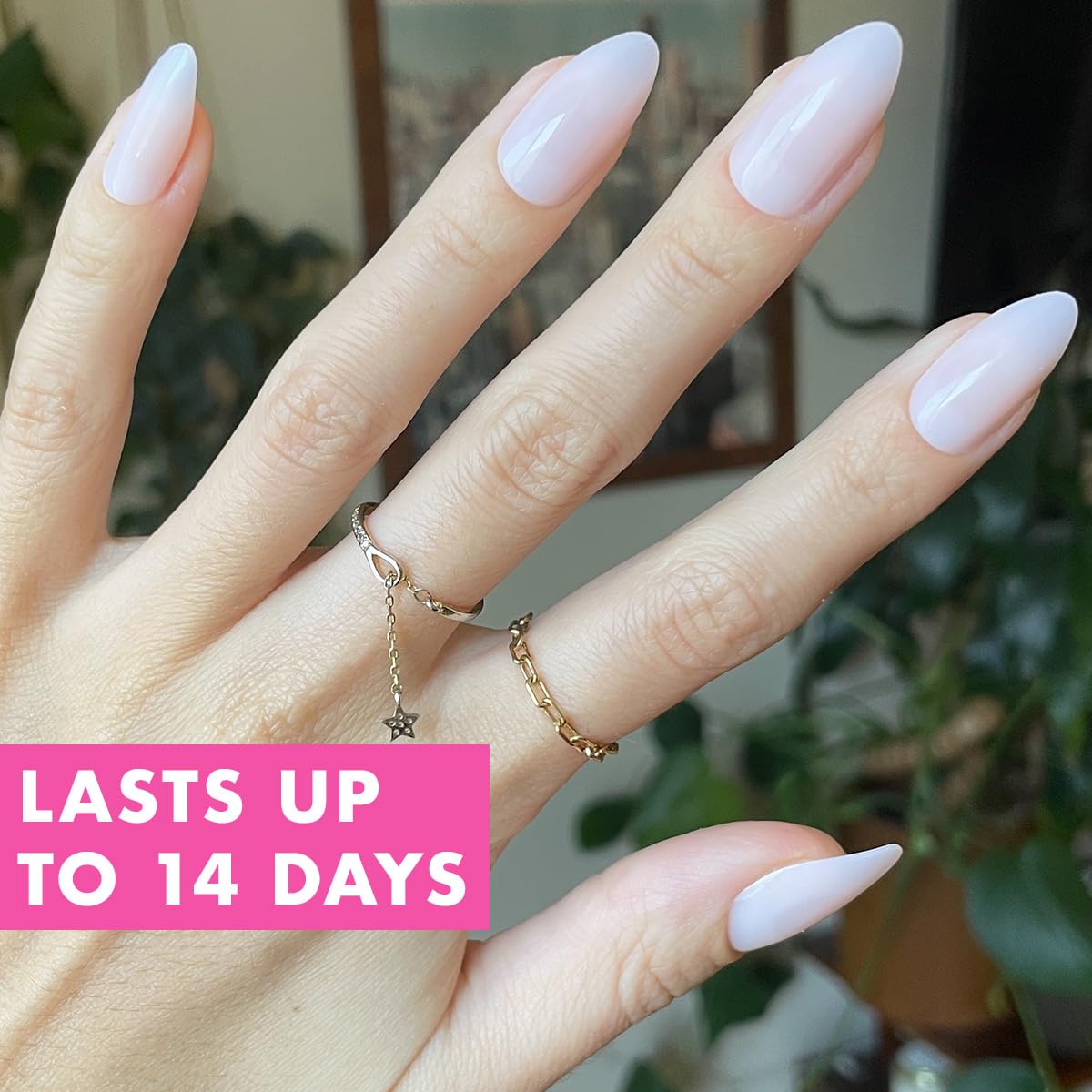 Olive & June Instant Mani Press-On Nails (Glue) | 42 Fake Nails, 21 Sizes | Non-Toxic, Long-Lasting Recycled Materials Realistic Look | Salon-Quality | Spring Flowers & Patterns | Medium, Almond | CCT