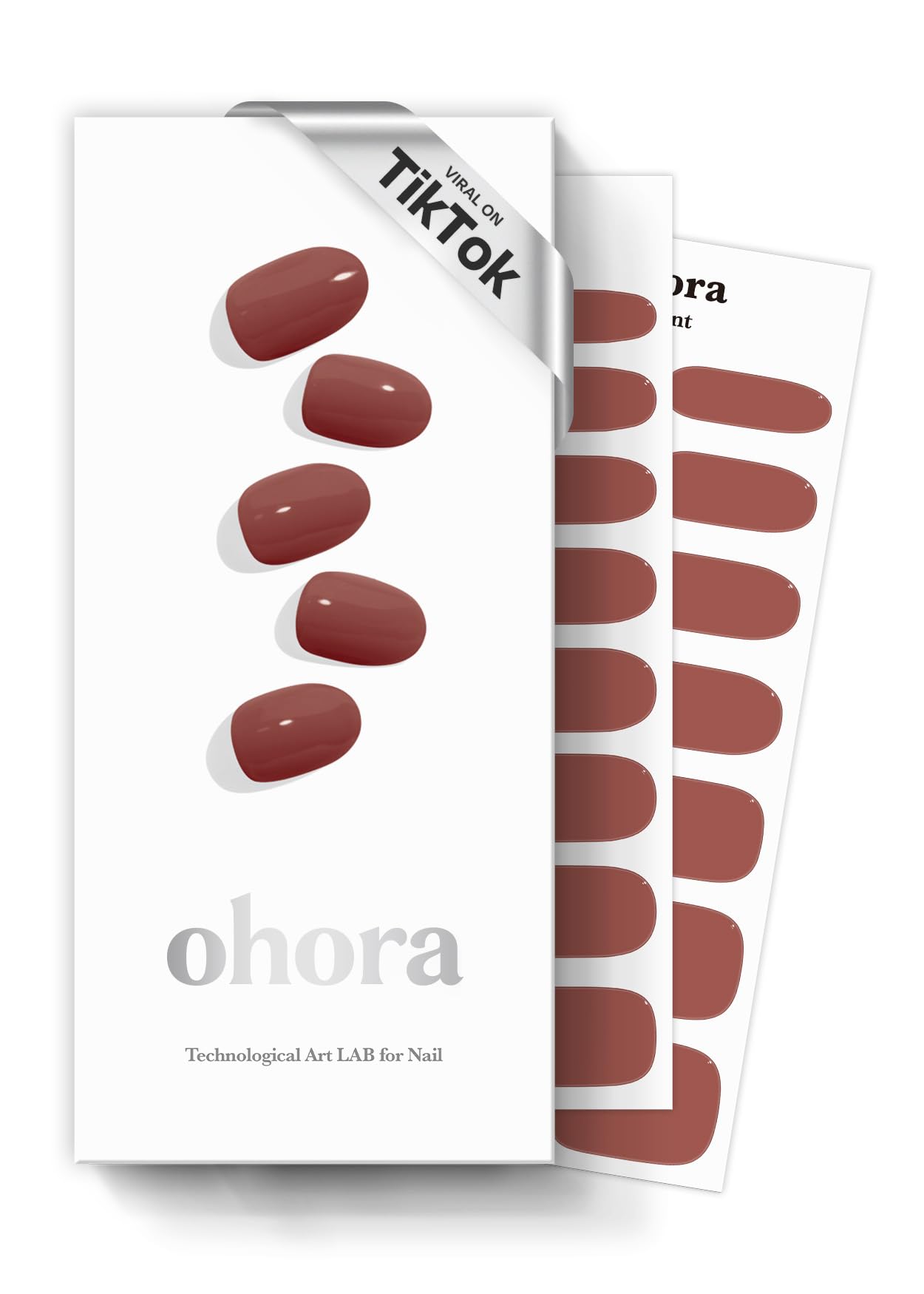 ohora Semi Cured Gel Nail Set of 3 (N Cream Leaf & N Cream Cloud & N Brick) - Professional Salon-Quality Nail Care
