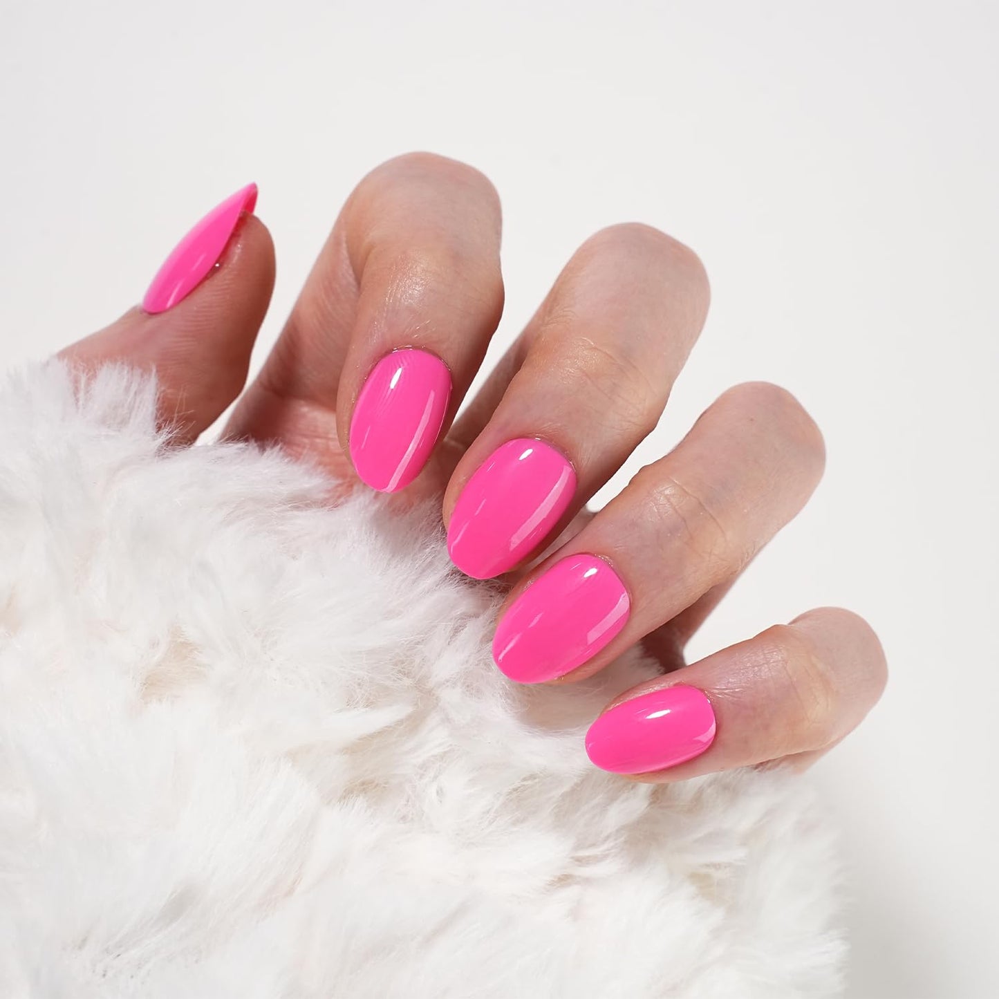 SXC Cosmetics Press On Nails - 015 Neon Crush | X5 Signature Series - XS Almond X-Pro Tips Fake Nails, Salon Quality Nails 16 Sizes - 160 pieces Nail Kit with Glue