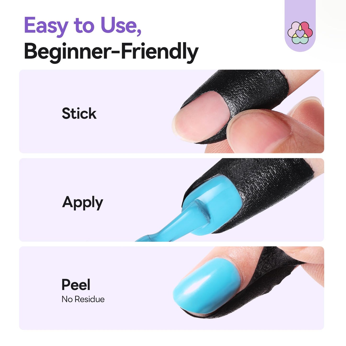 SAVILAND Nail Polish Protector for Fingers: 200PCS U V Protection Nail Cuticle Strong Adhesive Peel Off Nails Polish Barrier U-Shaped Cuticle Protector for Airbrush Painting Gel Polish Nails Art