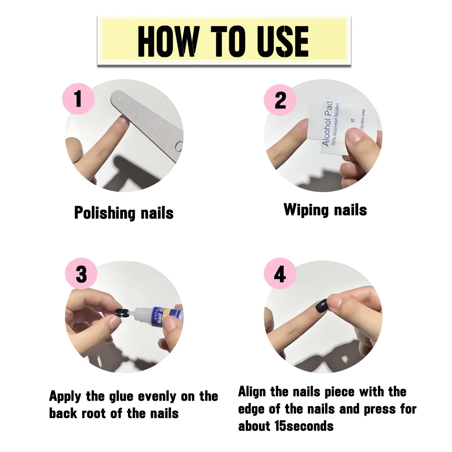 IMSOHOT Fall Press on Nails Long Square Fake Nails Glossy Brown French Tips False Nails with Zebra Stripes & Leopard Print Designs Full Cover Acrylic Glue on Nails for Women 24Pcs
