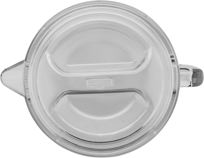 G.E.T. P-3064-1-CL 64 oz. Clear Plastic Pitcher with lid, Dishwasher Safe, Break Resistant, for Indoor and Outdoor Entertaining, (Pack of 12)
