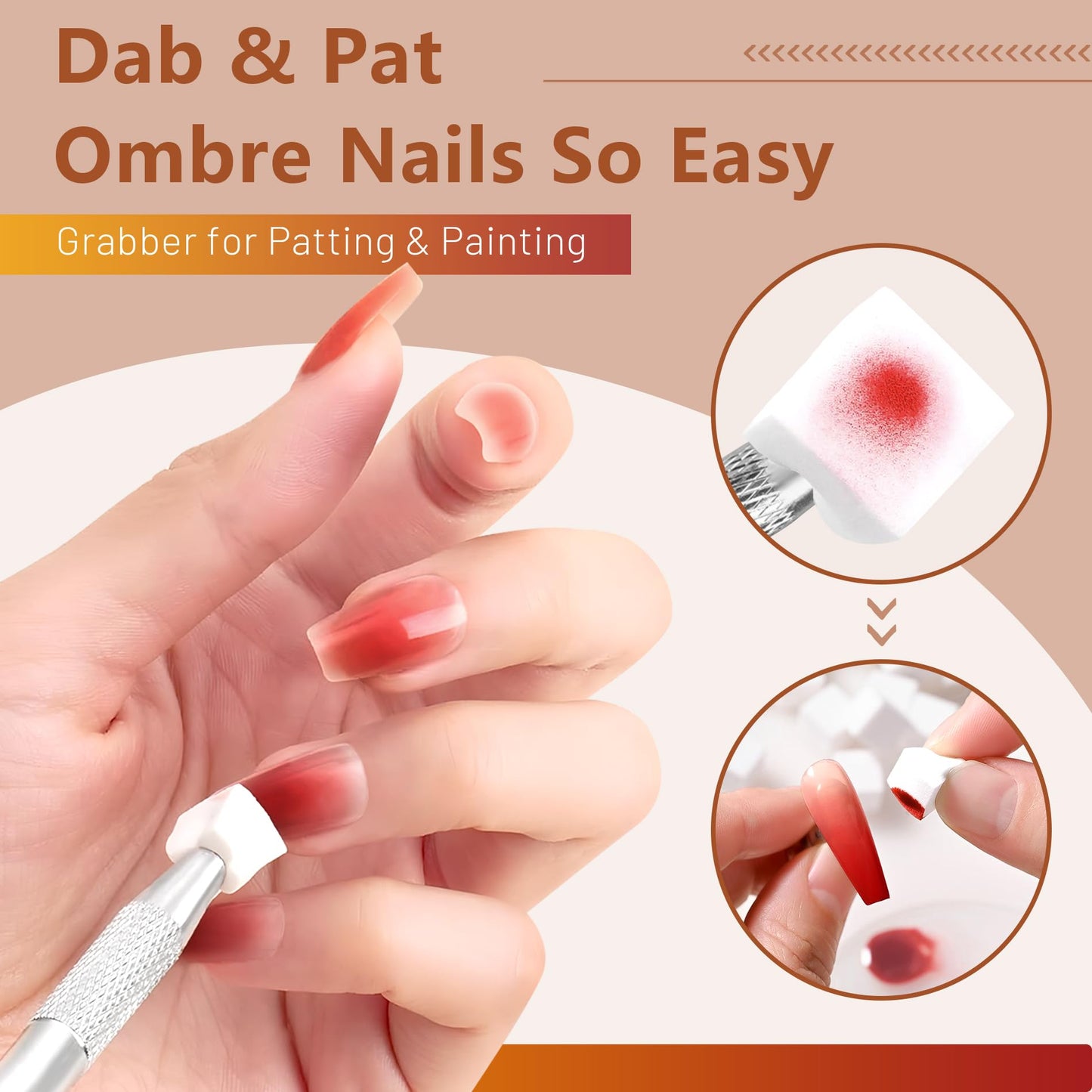 ABAC Fall & Winter Solid Gel Nail Polish Set Orange Yellow Burgundy Red Brown Purple Glitter Colors w/Pro Brush No-Spill,Hema-Free Gel Nail Kit Gifts for Women All Season