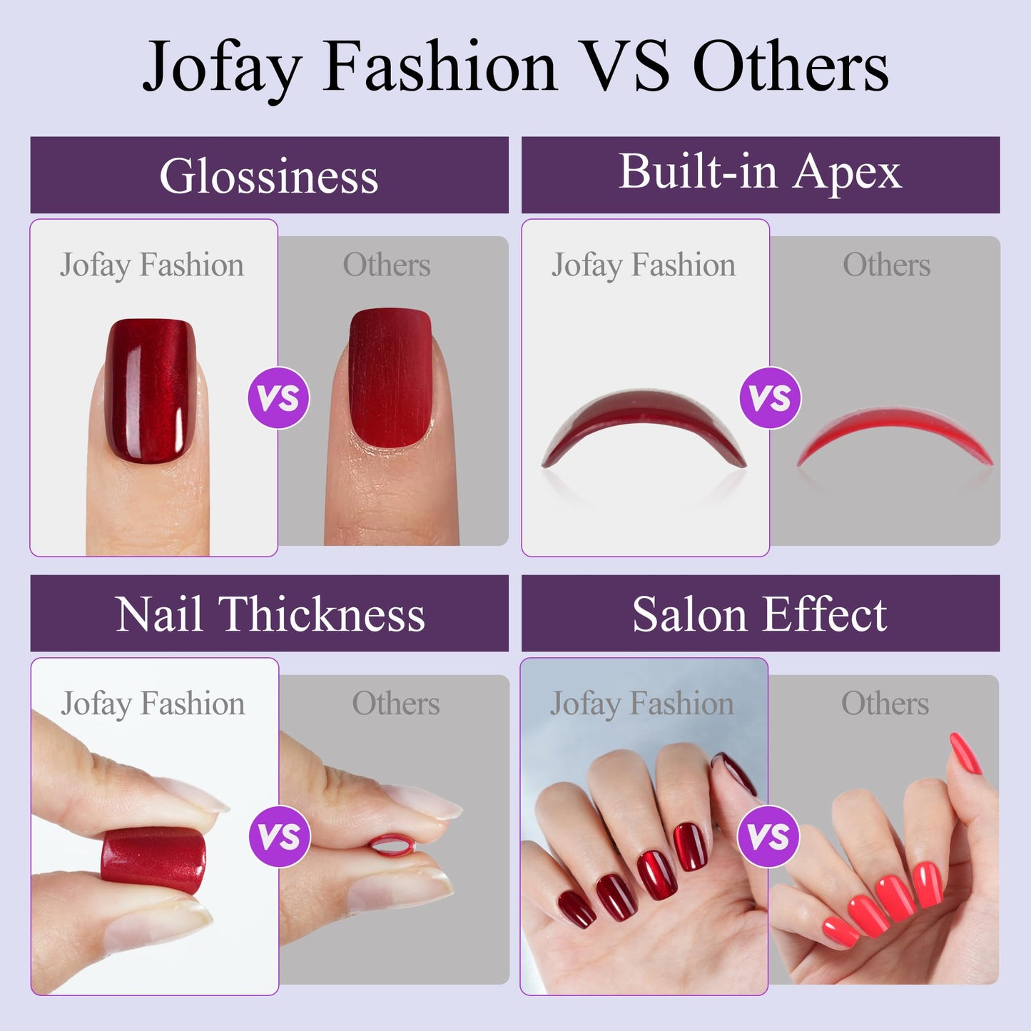 Two cat eye press-on nail sets