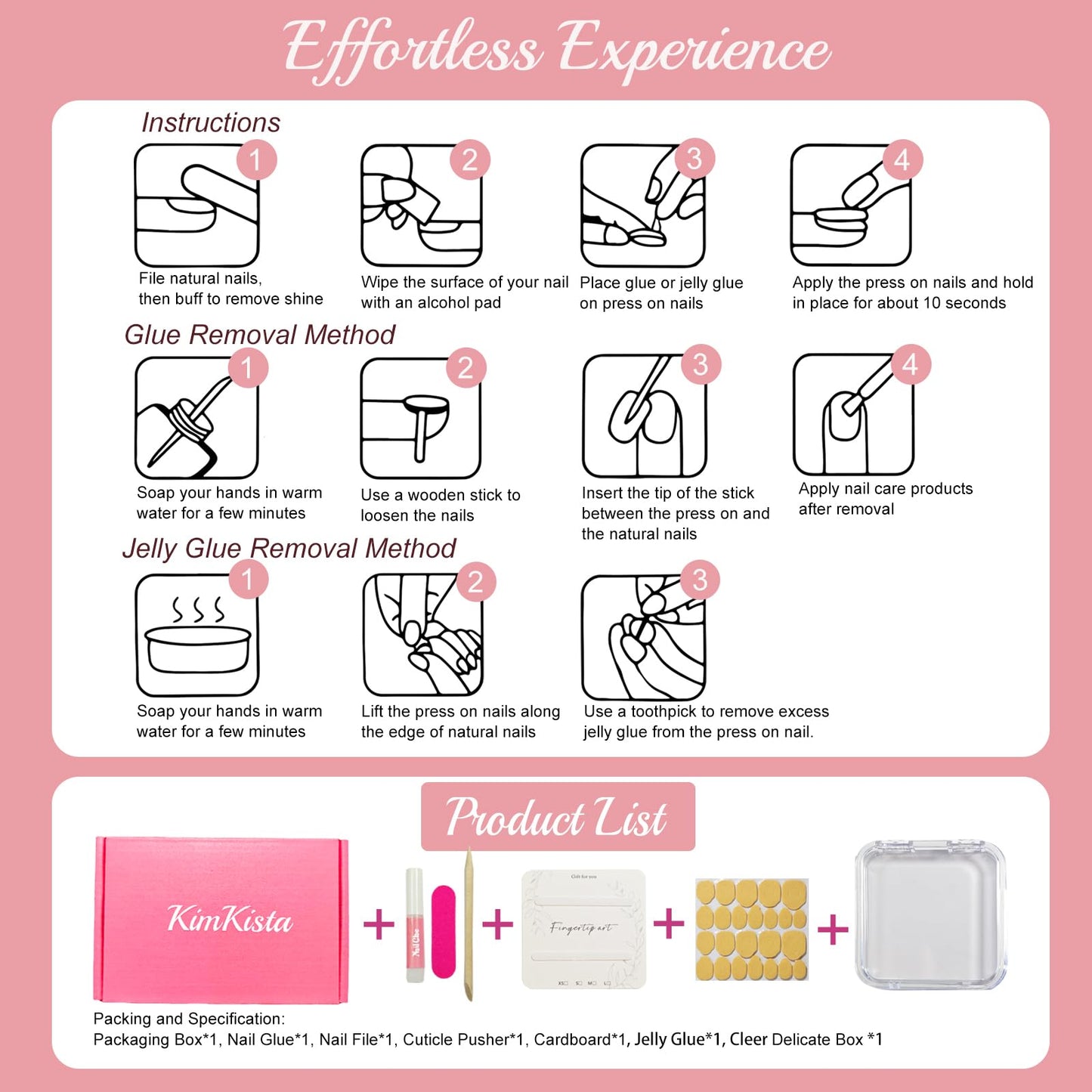 Handmade Acrylic Press On Nails Almond, Short Almond Press On Nails Pink, Ombre 3D Flower Nails For Women Gift, Reusable Stick On Fake Nails Kit With Nail Glue(3D Floral Blush-M)