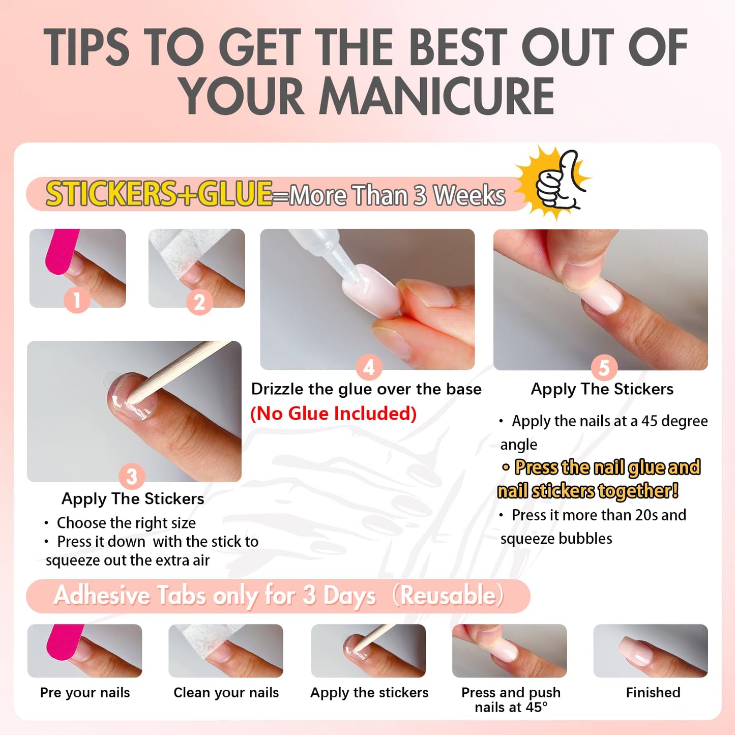 KQueenest Hot Pink Press on Nails Medium Almond,Pure Color Stiletto Acrylic Nails,Medium Fake Nails Press ons for Women,Natural Glue Nails Manicure in 24 PCS
