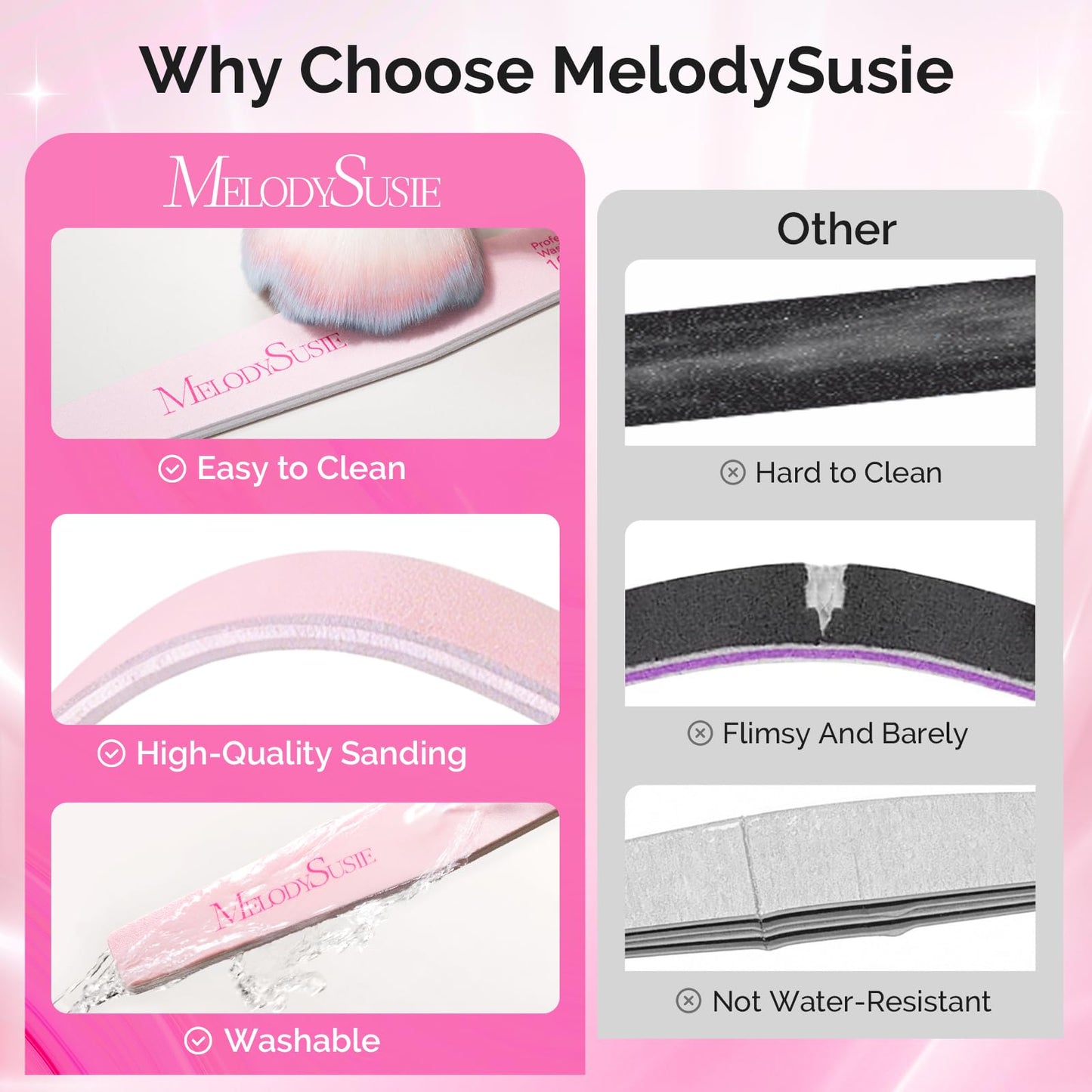 MelodySusie Pen-Shaped Portable Nail Drill with AC Adapter with Nail File Kit