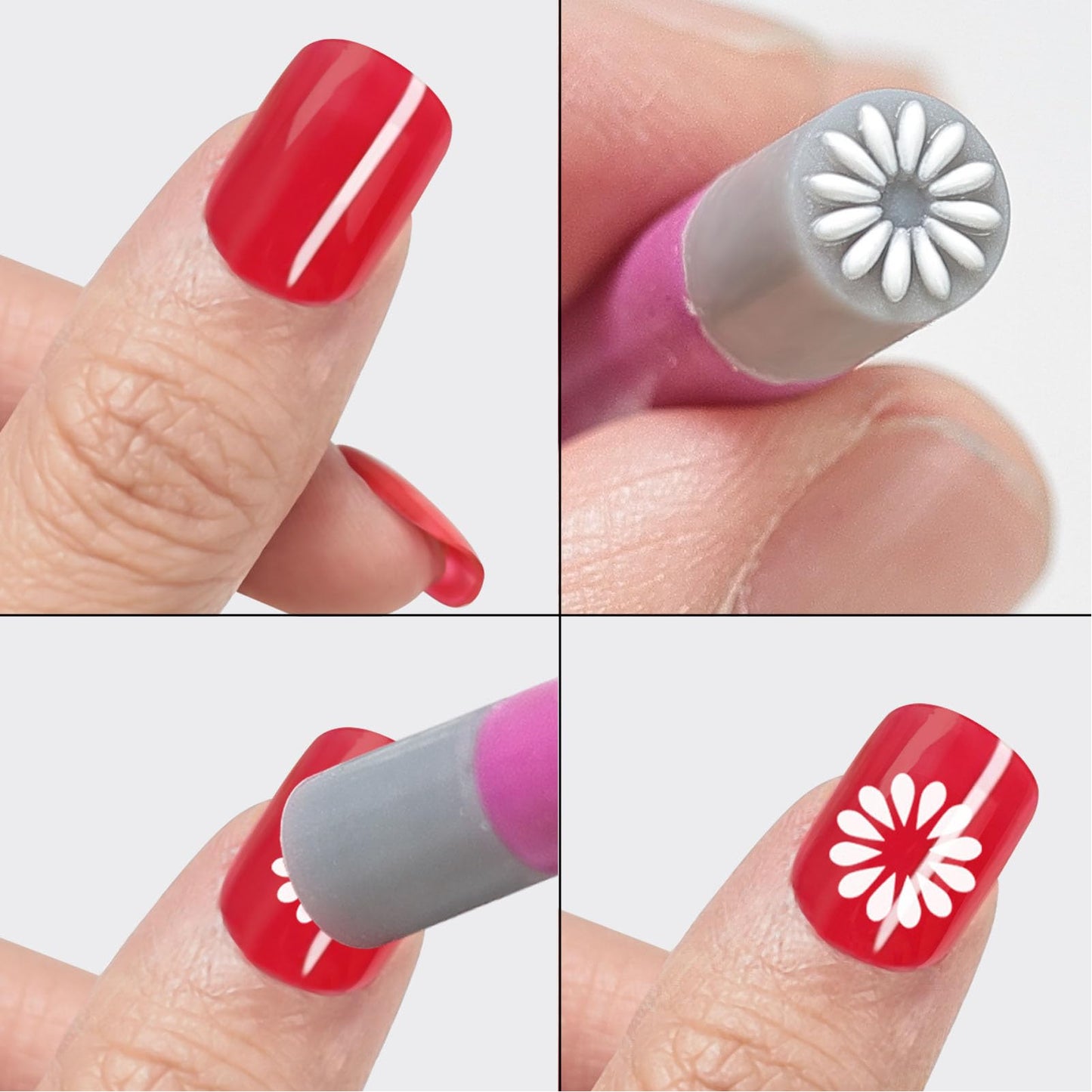 Denash 30 Pcs Nail Stamp Pens, Nail Art Pens with Diverse Patterns, Different Patterns Nails Transfer Pen for DIY Nail Art Home Salon Party Wedding Use