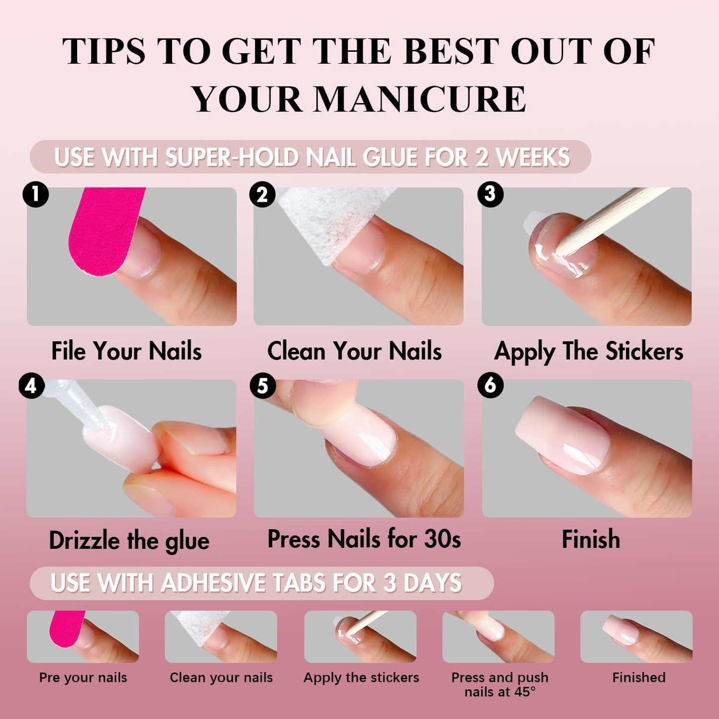 KQueenest French Press On Nails Extra Long Square - Chrome Ombre Press On Nails with Glue, Glitter Nude Brown Fake Nails Press ons Coffin, Reusable Glazed Soft Gel Glue on Nails for Women, 30 Pcs