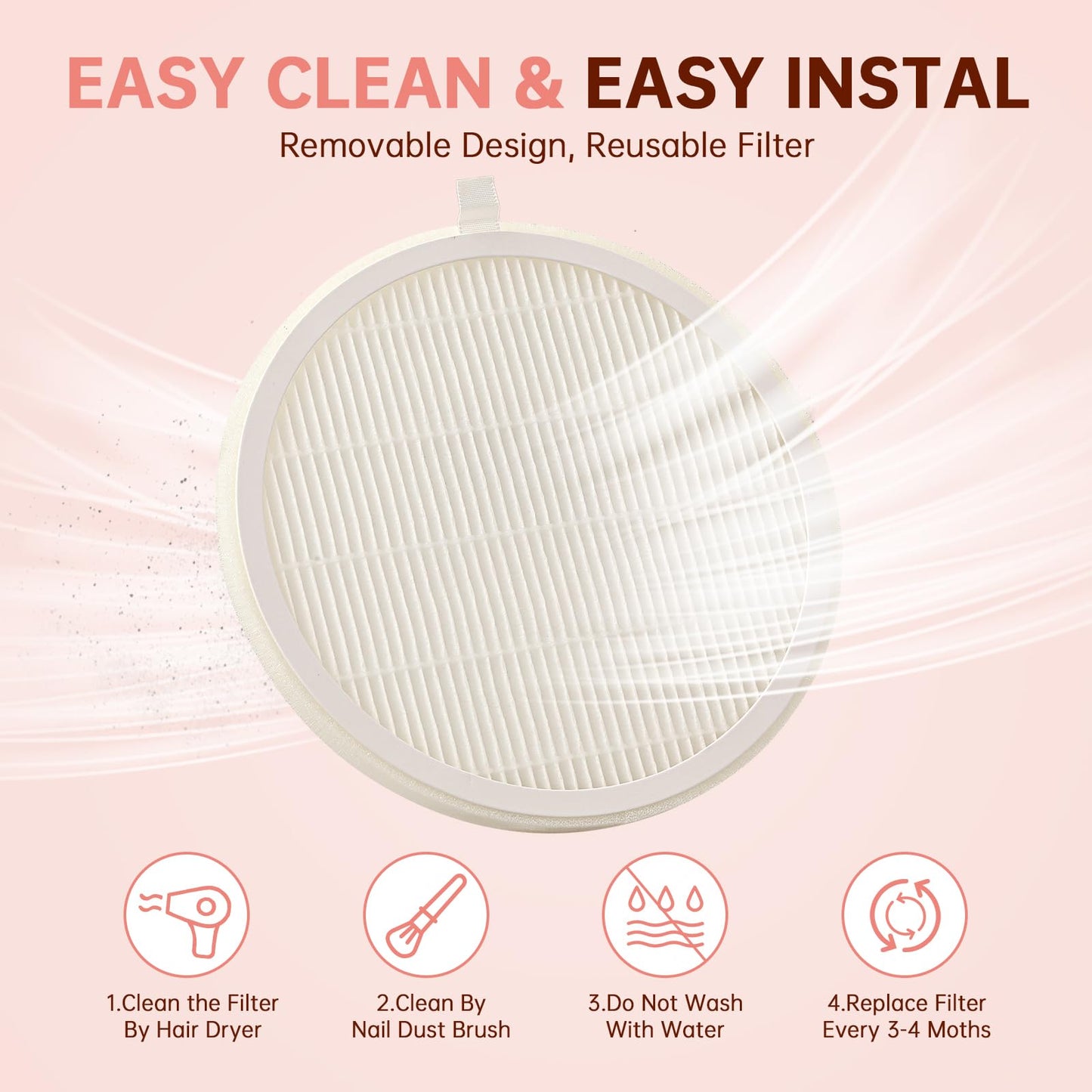 CHRISTINE SHELLY Nail Dust Collector, Cordless Dust Collector Nail Tech, Powerful Vacuum Fan Vent Dust Collector Extractor Dust Suction Machine for Acrylic Gel Polish,Salon & Home, Blue Diamond