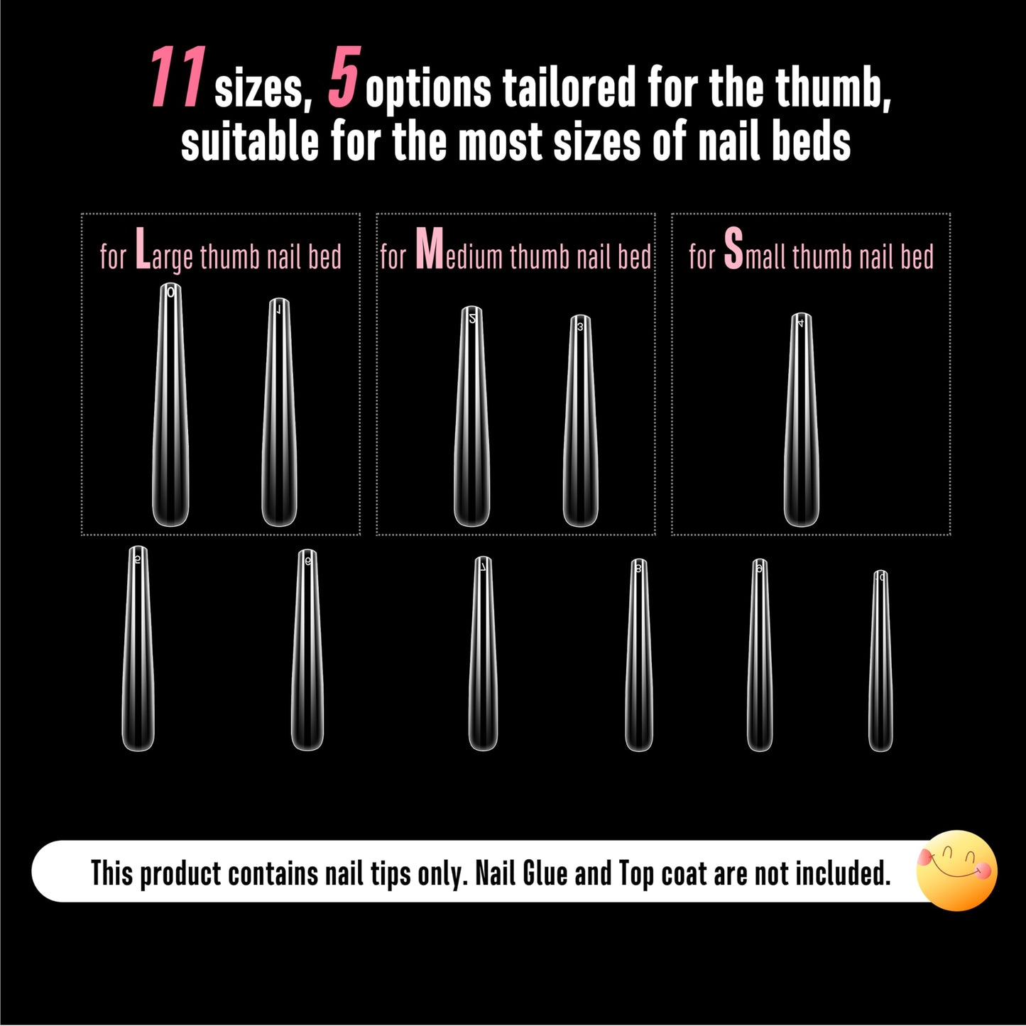NOVO OVO 4XL Extra Long Coffin Nail Tips (Clear, 120Pcs) - Soft Gel Gel X Style Full Cover False Nails, Super Long Ballerina Acrylic Fake Nail Tips for Press on Extension, DIY Salon (12 Sizes)