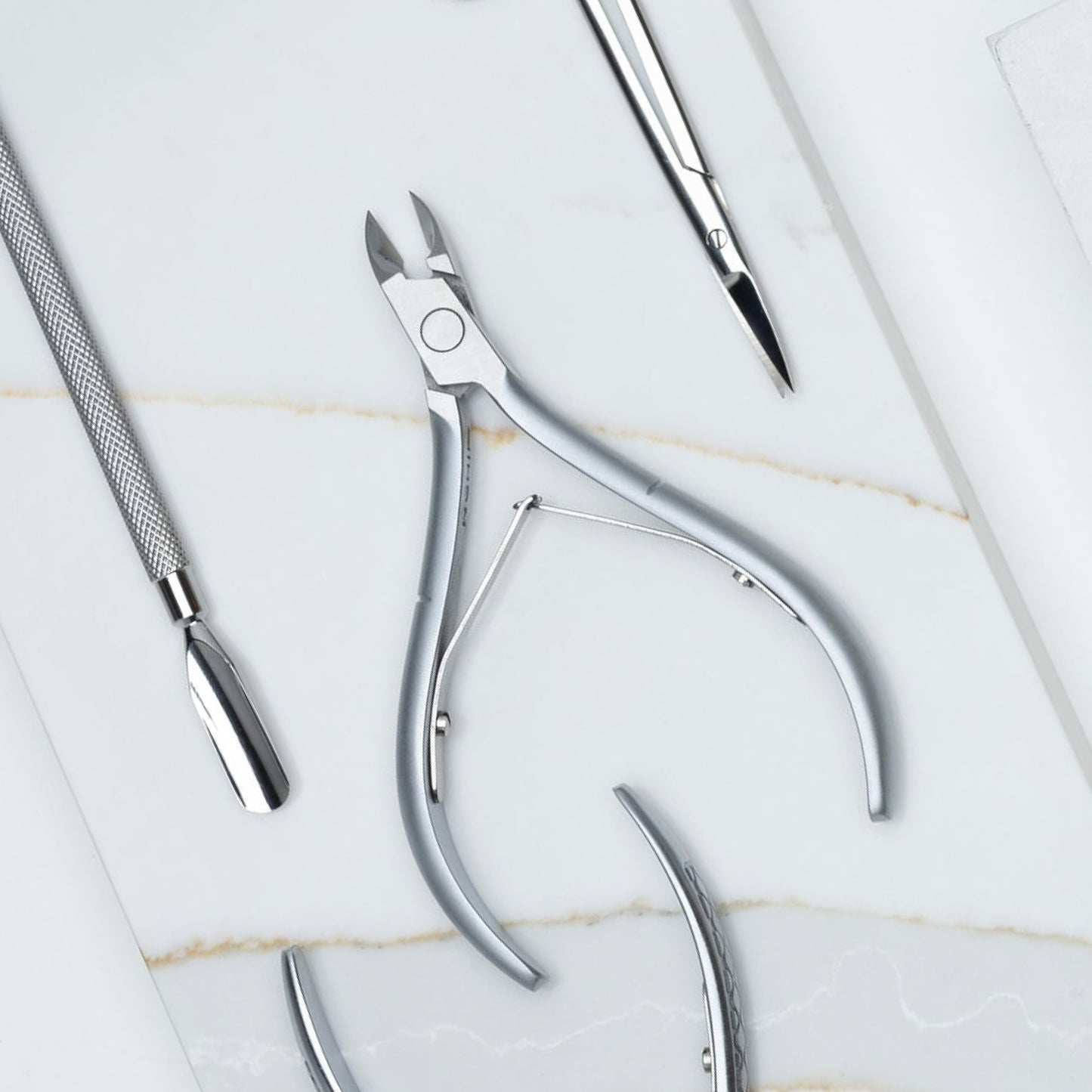 NGHIA Cuticle Nipper - D-03 JAW 14 | Stainless Steel | Durable and Sharp | Ergonomic Design | Grey Plated | Ideal for Salons and Home Use