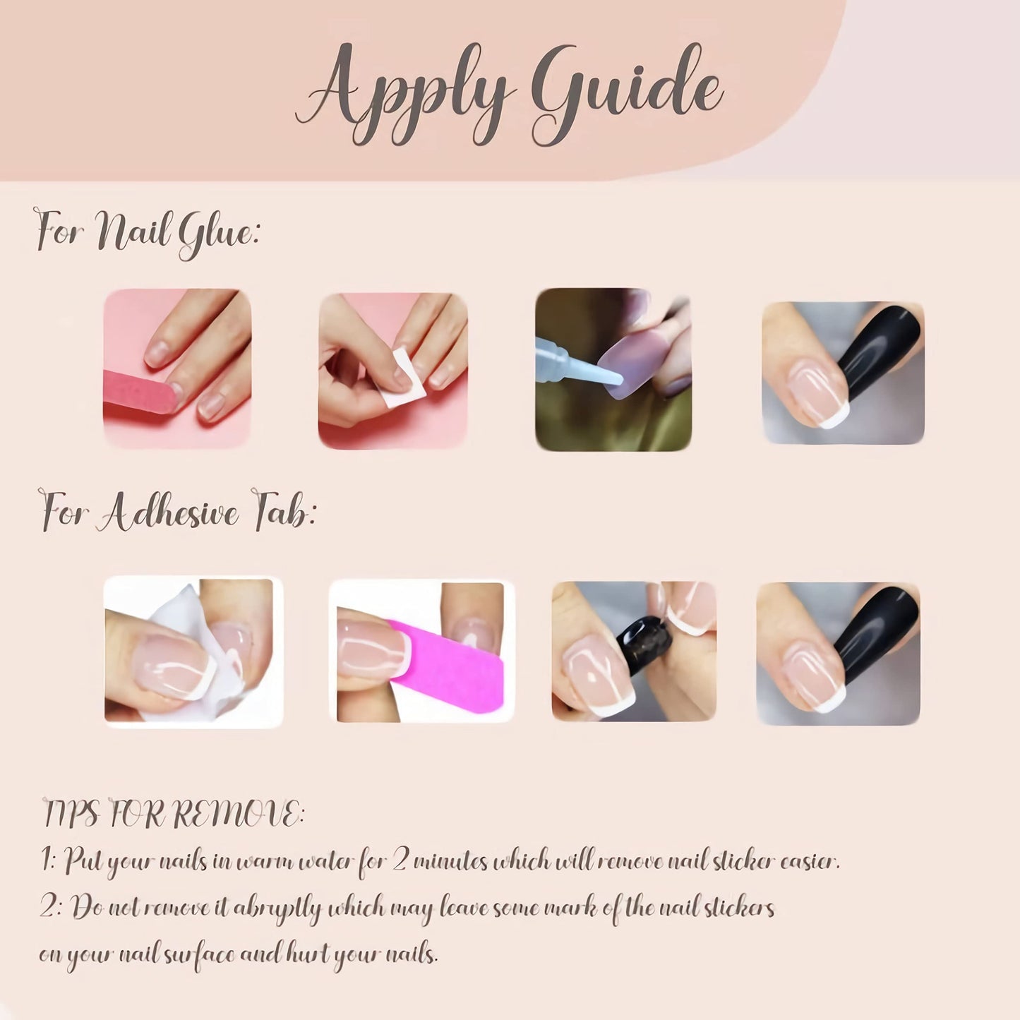 BABALAL Coffin Press on Nails Long Fake Nails Blue French Tip Heart Glue on Nails Rhinestone Ballerina Acrylic Nail for Women and Girls 24Pcs Valentines Press on