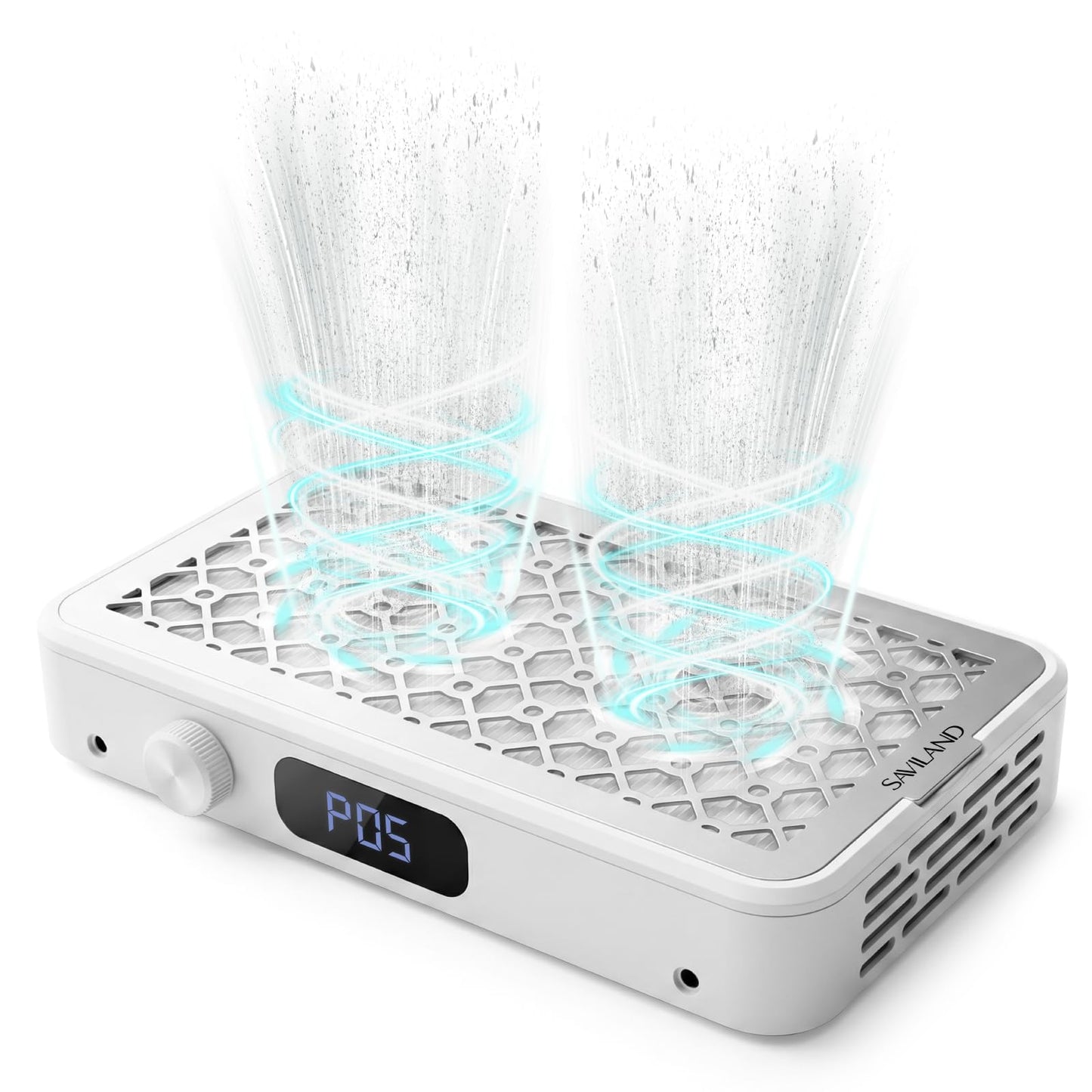 SAVILAND Pro Nail Dust Collector 2026: 1800Pa Dual Turbo Brushless Motor Dust Collector Nail Tech 5 Adjustable Speeds Powerful Collector Vacuum For Acrylic Nail Removal Quiet Salon Nail Desk Must Have