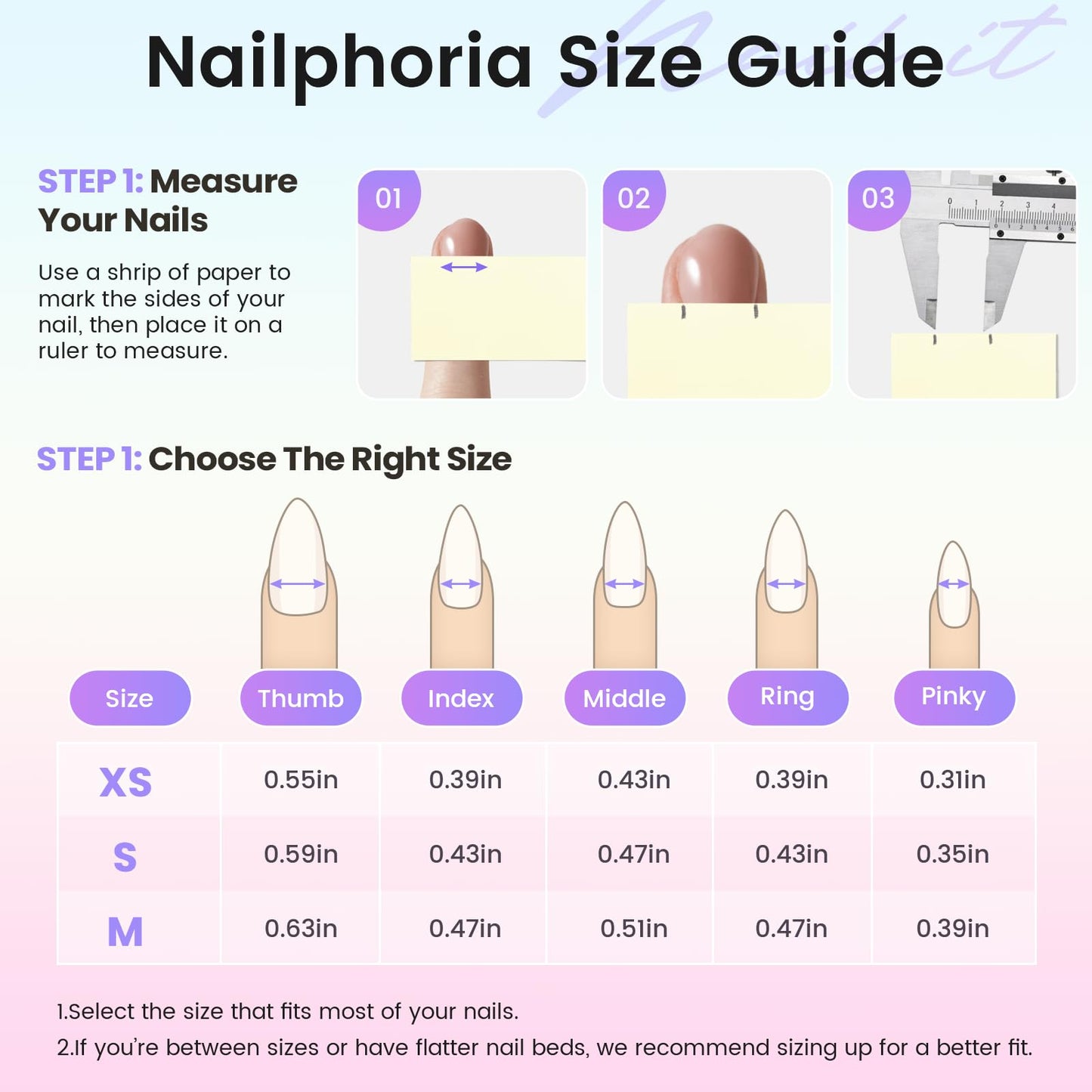 BENGONG'S NAILS Press on False Nails - Size XS, Handcrafted Medium-Length Almond Shape, Reusable Fake Finger Nails, Multiple Styles Available