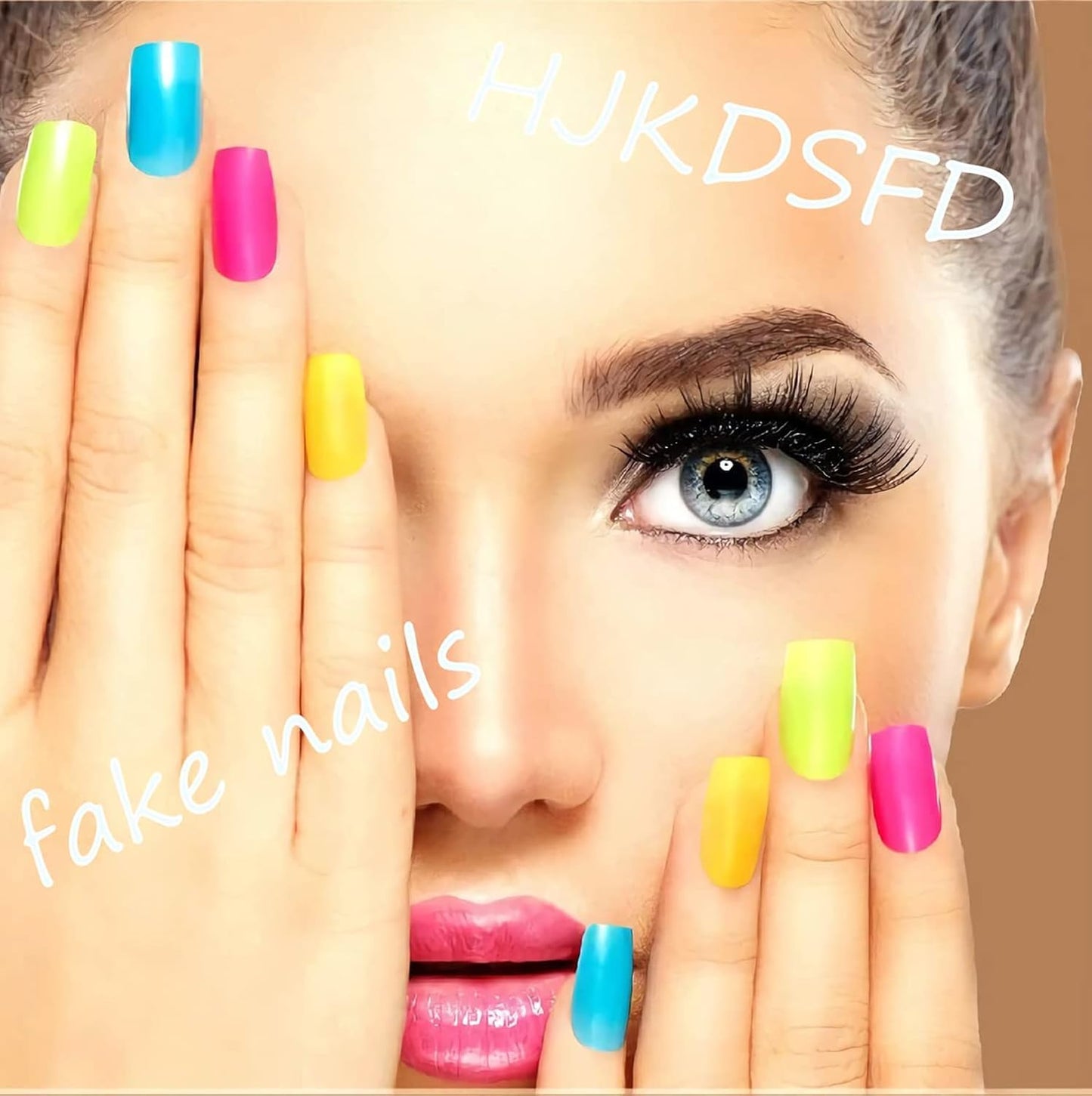 Cute Pink Press on Nails Short Oval Acrylic Fake Nails Sweet Strawberry False Nails with Stripes Design Glossy Artificial Glue on Nail Full Cover Stick on Nails for Women and Girls 24 Pcs