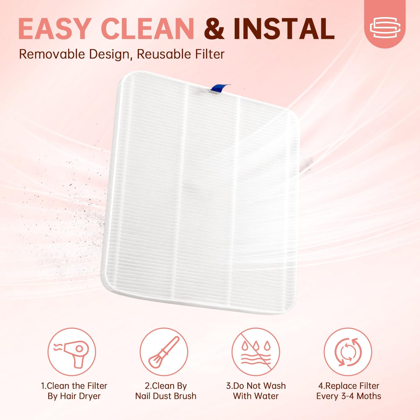 CHRISTINE SHELLY Nail Dust Collector, Cordless Dust Collector Nail Tech, Powerful Vacuum Fan Vent Dust Collector Extractor Dust Suction Machine for Acrylic Nails Polishing, Low Noise, Nail Salon&Home