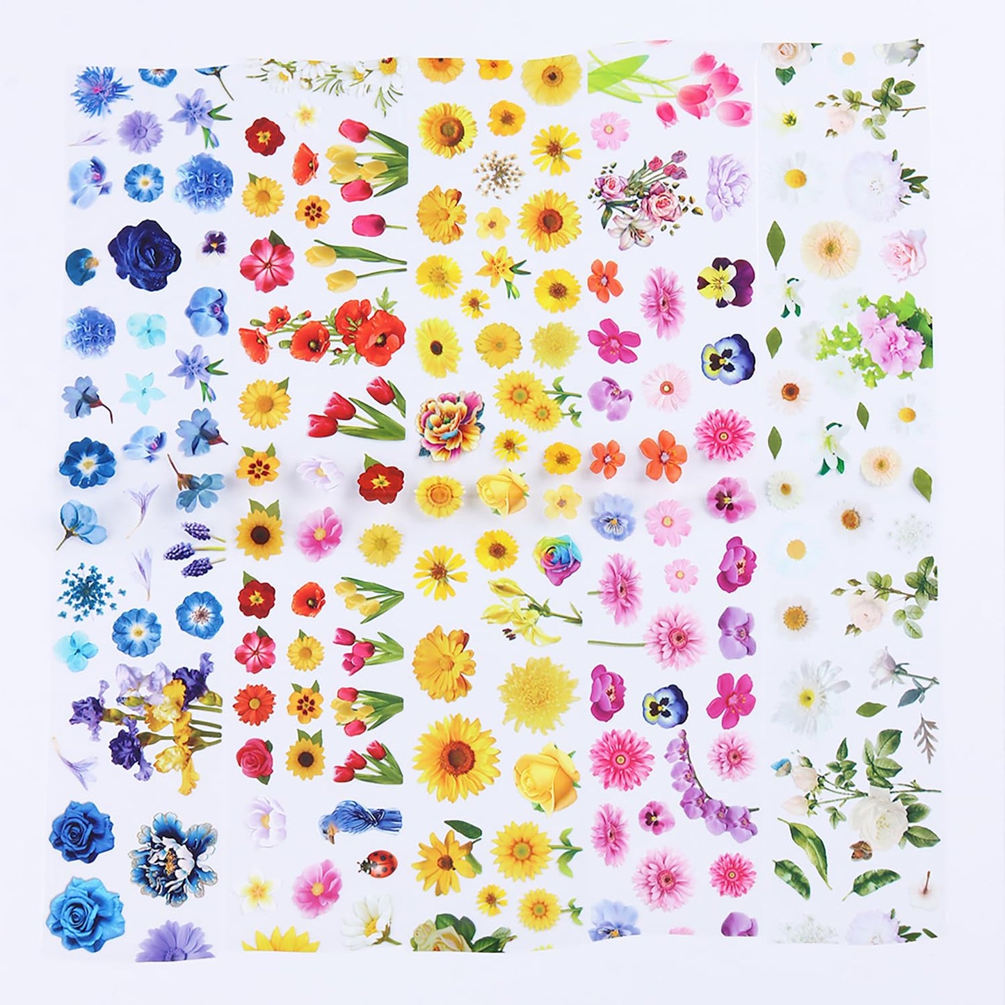 10 Sheets Flower Nail Foils Transfer Nail Art, Rose Flowers Daisy Nail Design Stickers Spring Summer Nail Art Foil Transfer Stickers Cute Floral Nail Foil Transfer Sheets DIY Manicure Decorations