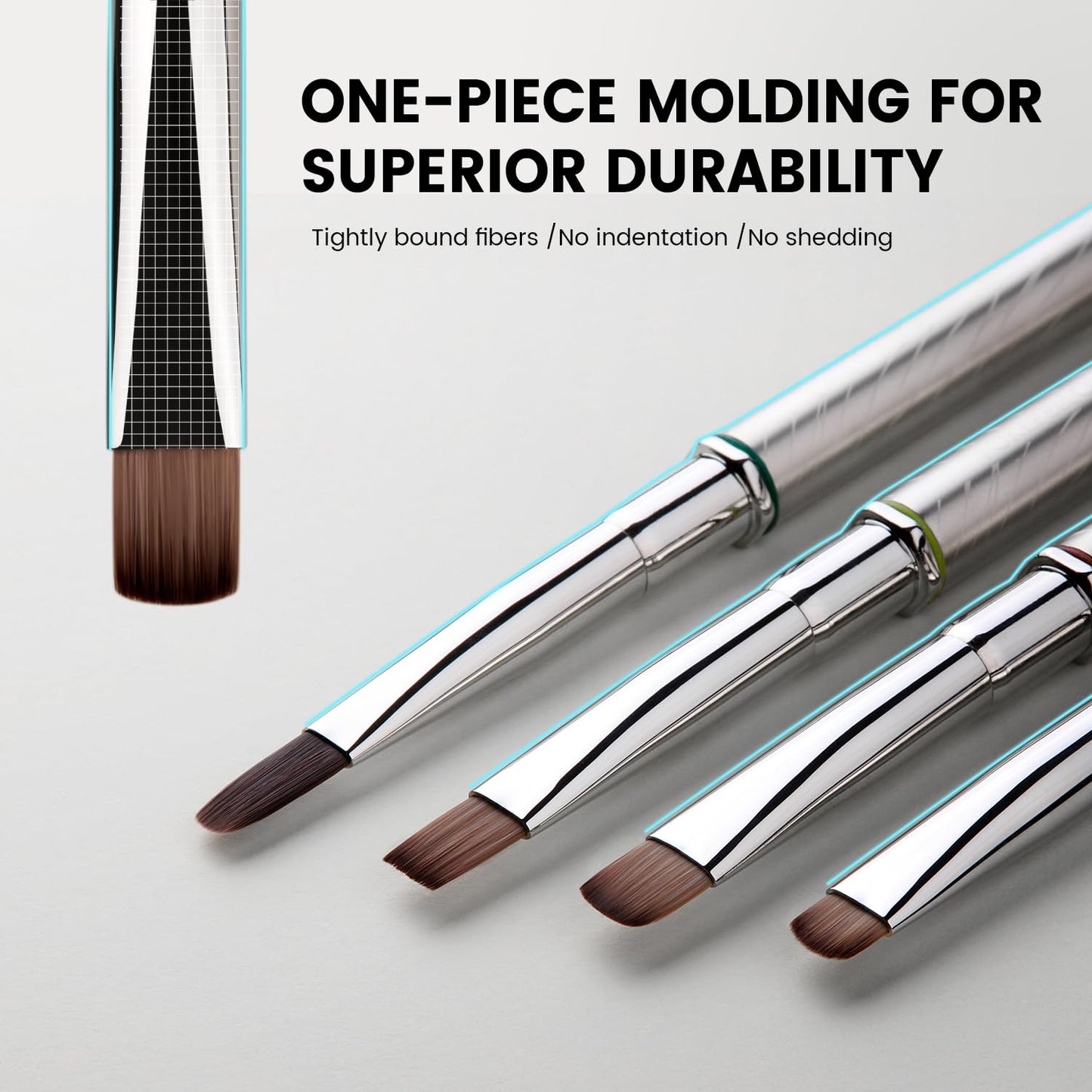 YOKEFELLOW EliteAlly Nail Art Brushes,Round Nail Brush for Builder Gel & Polygel,Brush for Gel Nail Polish,Wide Round Brush Professional Nail Tool(EA02 WIDE ROUND)