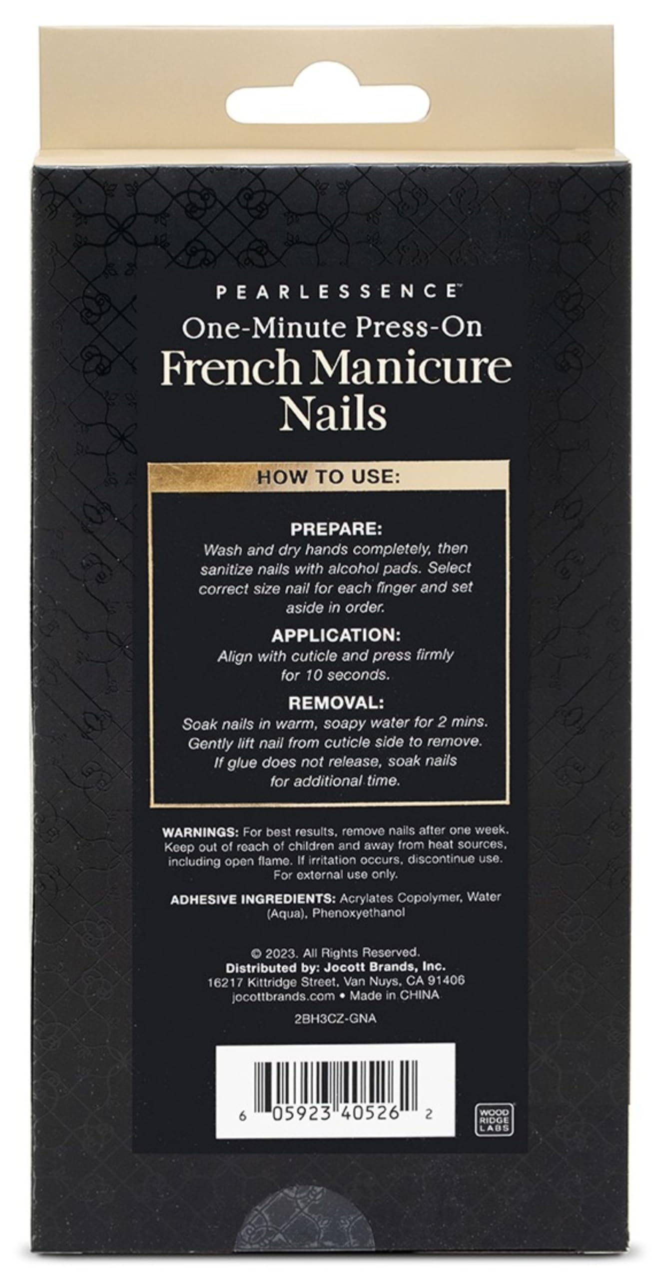 Pearlessence 48pc Almond French Press On Nails One Minute Press-On French Manicure Nails | 48-Count Mega Pack | Pink Blush & Nearly Nude | Medium Almond Shape | Easy Application, No Dry Time