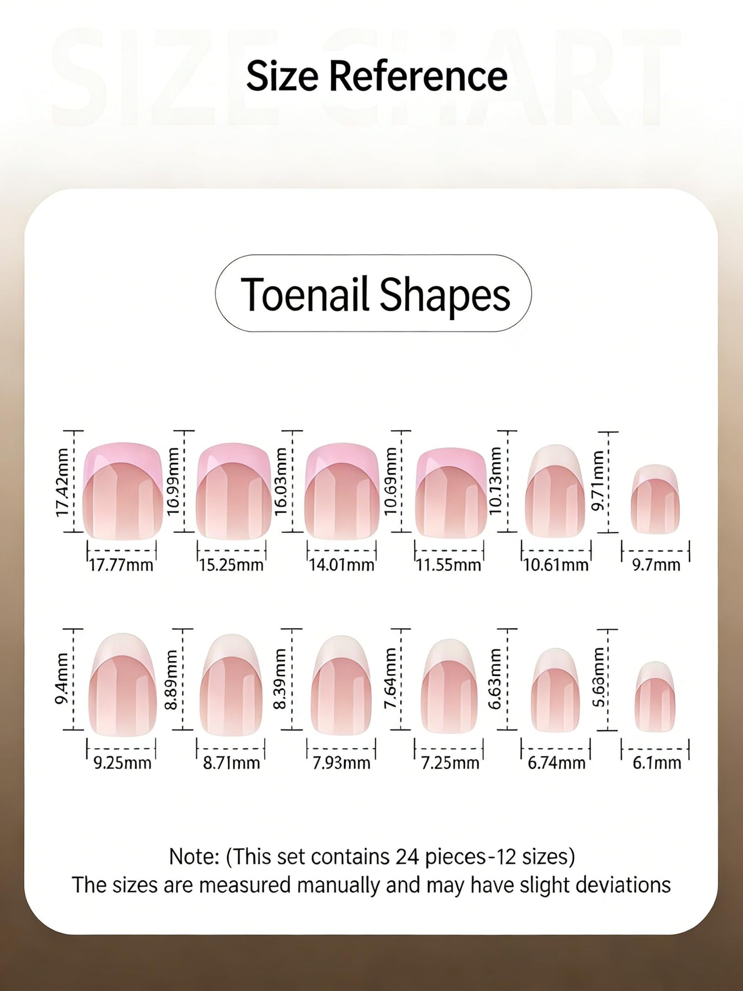 RUOKEXIN Short Press on Toenails Pink French Tip Fake Toenails with 3D Flower Rhinestones Designs Square Toe Nail Press ons Sparkly Artificial Nails for Women 24Pcs