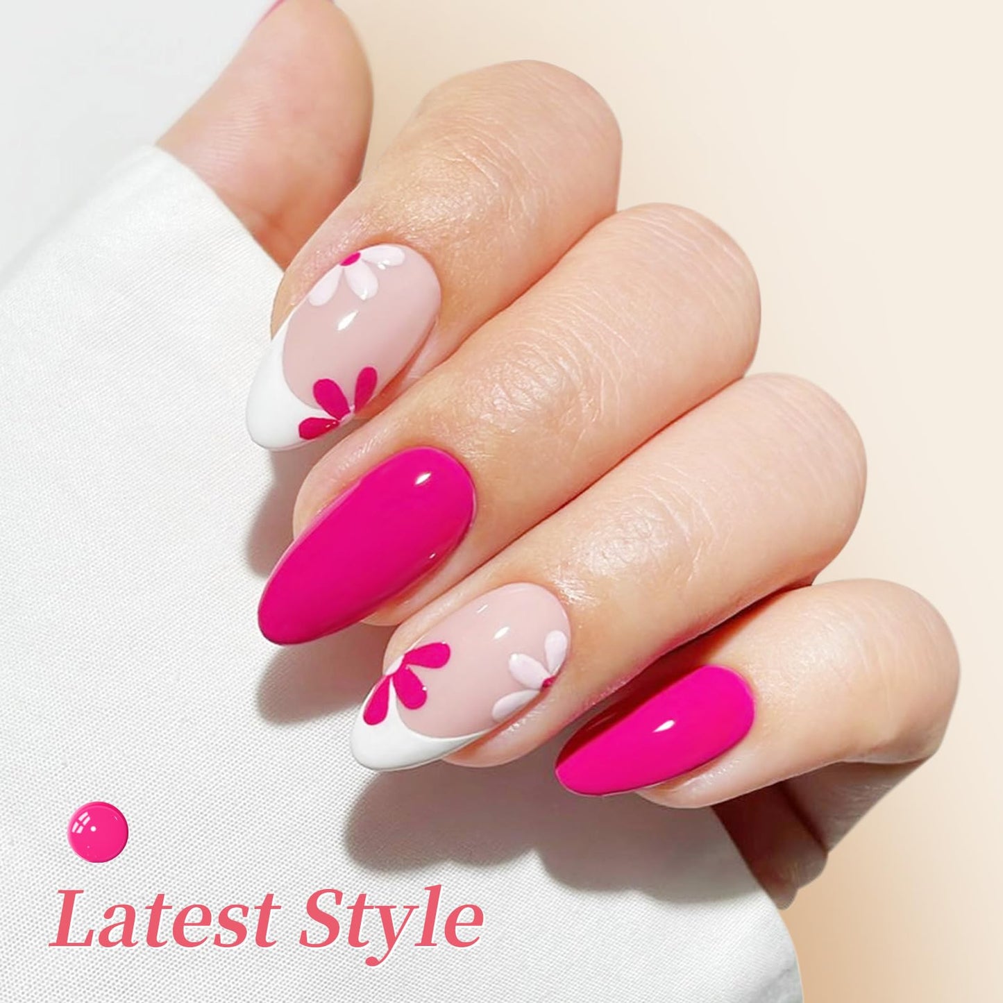 BORN PRETTY Neon Gel Nail Polish 23Pcs,Spring Summer Hot Pink Fluorescent Green Yellow Pastel Macaron Candy Sweet Colors Gel Polish Kit with Base&Glossy Matte Top Coat