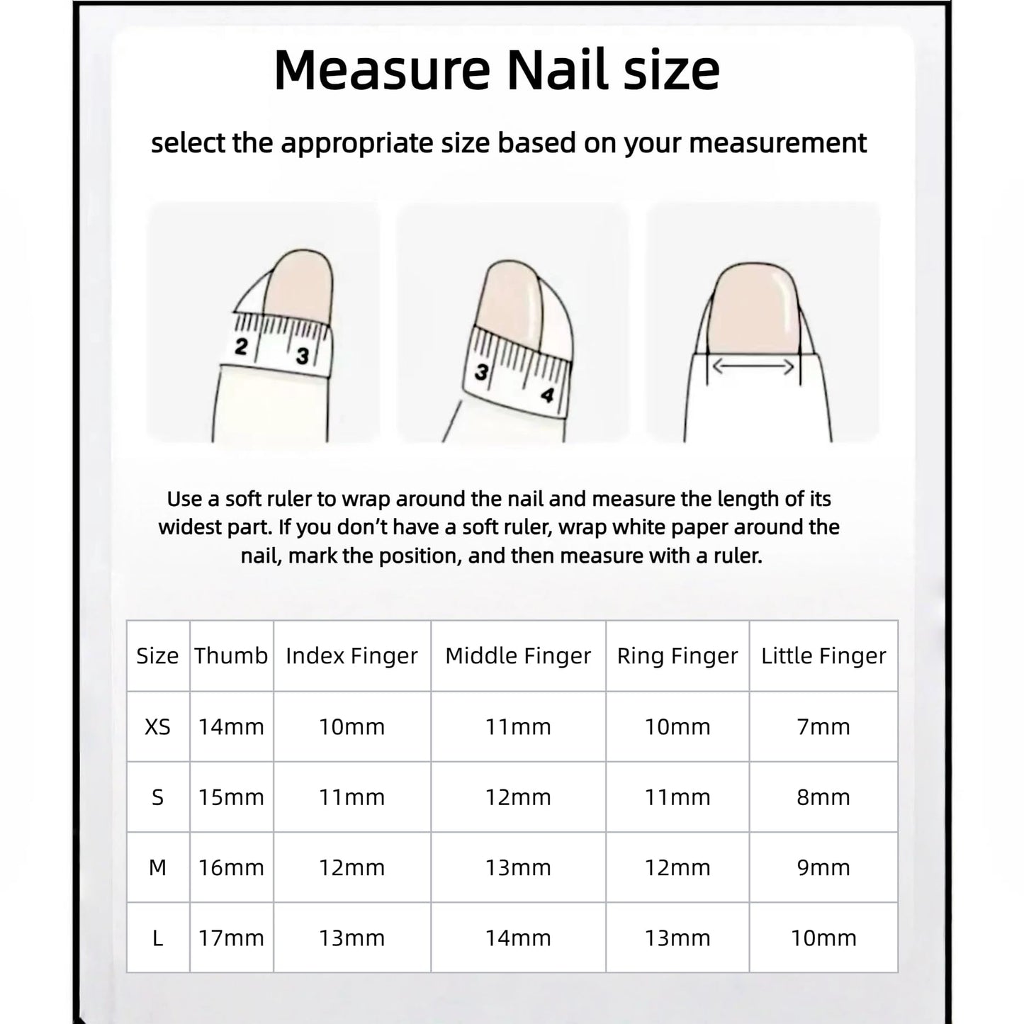 LOHAS Home Handcrafted Sweet-Yet-Edgy Gradient Wearable Nails Reusable Almond-shaped Nail, Dark Stars, M