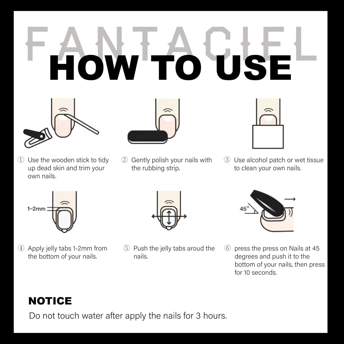 FANTACIEL 10 PCS Handemade Press On Nails Cat Eye Design Acrylic Nails Reusable Almond Fake Nails 524 Almond L
