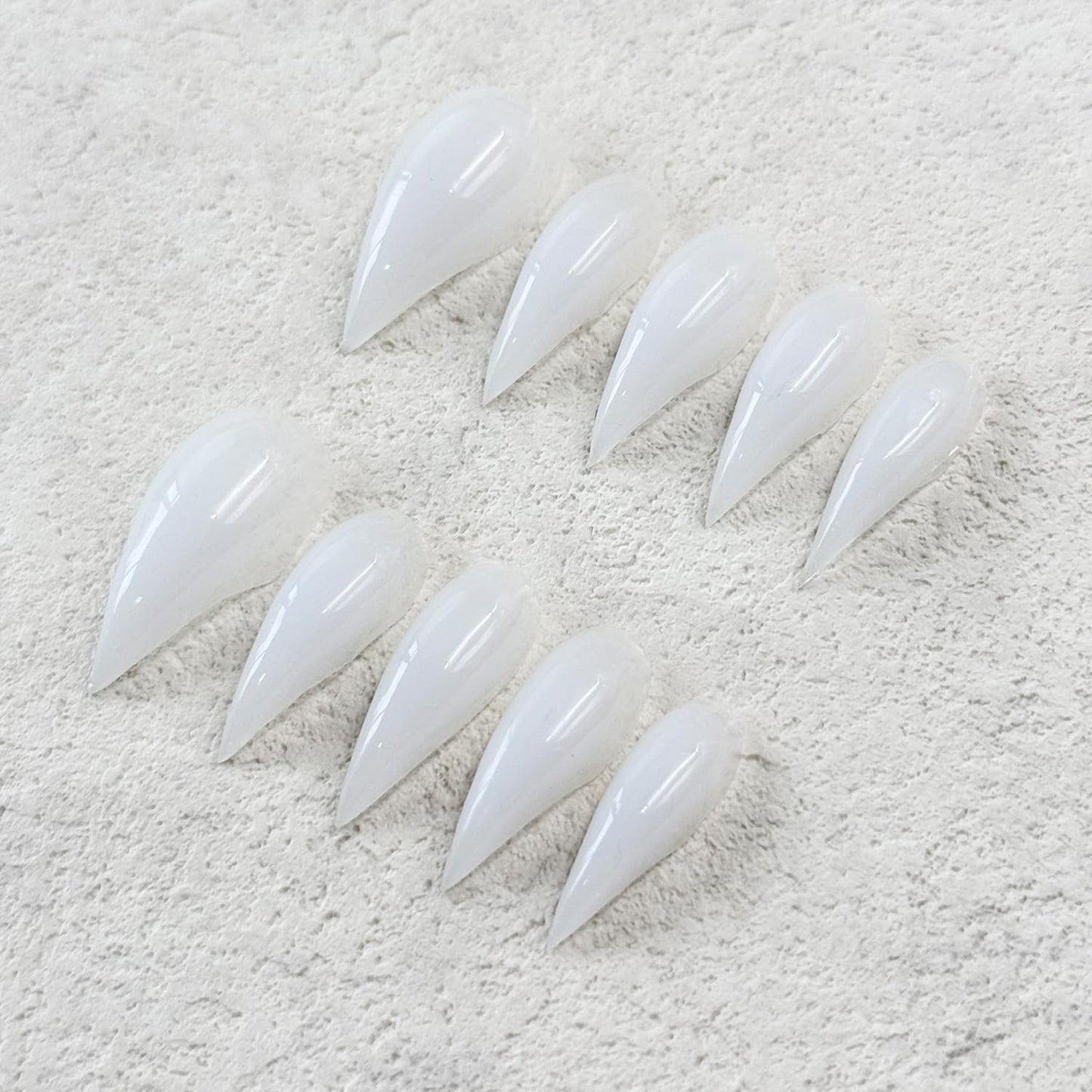 10 Pcs Handmade Press on Nails Short Curved Unique Stiletto Eagle Claw Acrylic Fake Nail with Dragon Claw Design Thickened Goth Nails Press Ons Full Cover Reusable Nail for Women（S）