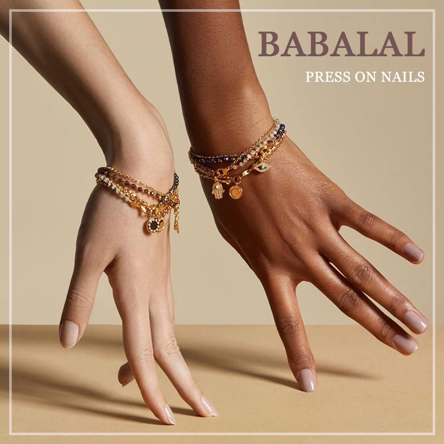 BABALAL Square Press on Nails Medium Fake Nails Purple Pink French Tip Glue on Nails 24Pcs Glossy Squoval Acrylic Nails Artificial Nails for Women and Girls