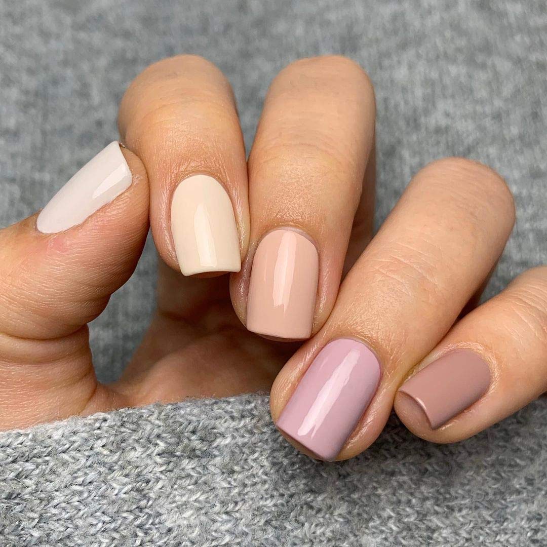 Vishine Gel Nail Polish Set Nude Serises Colection Daily Colour 8MLSoak Off Nail Gel Polish with Gift Box, UV LED Lamp Required for Nail Slaon Home Manicure Gel Nail Kit