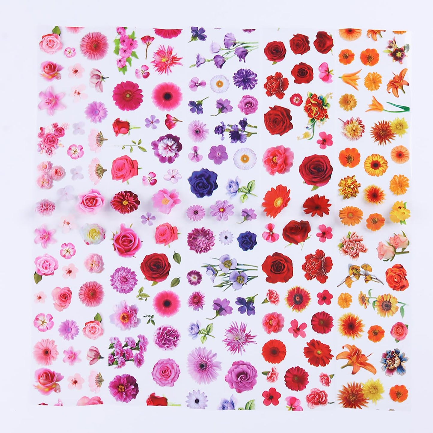10 Sheets Flower Nail Foils Transfer Nail Art, Rose Flowers Daisy Nail Design Stickers Spring Summer Nail Art Foil Transfer Stickers Cute Floral Nail Foil Transfer Sheets DIY Manicure Decorations
