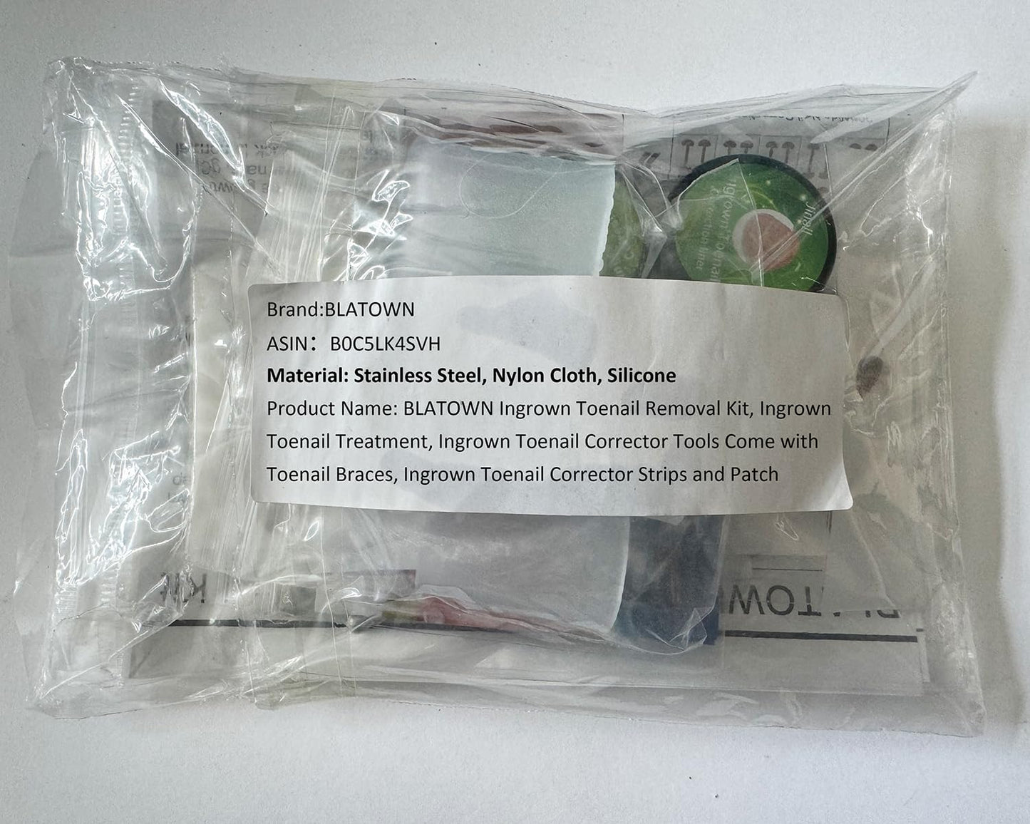 BLATOWN Ingrown Toenail Removal Kit, Ingrown Toenail Treatment, Ingrown Toenail Corrector Tools Come with Podiatry Toenail Braces, Ingrown Toenail Corrector Strips and Patch for Toe Pain Relief